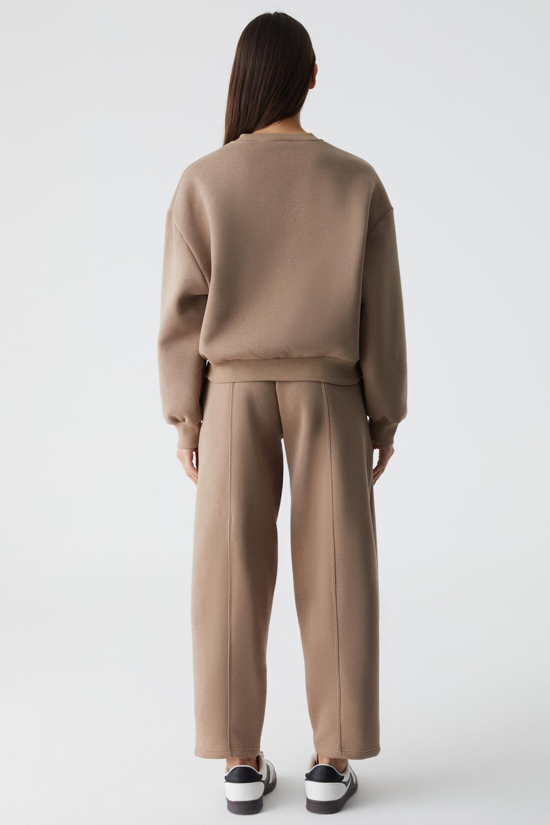 MORGANA Kadın Bisiklet Yaka Uzun Kollu Vizon Sweatshirt