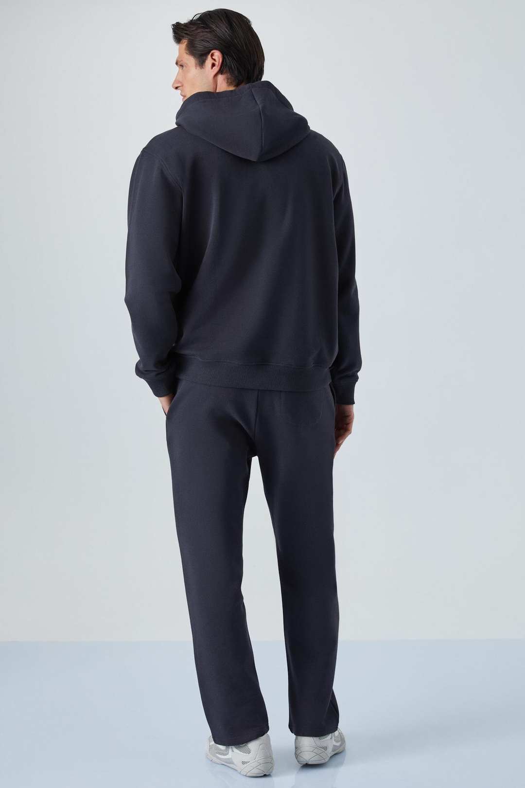 NARCISO Erkek Yumuşacık İçi Polarlı Antrasit Sweatshirt