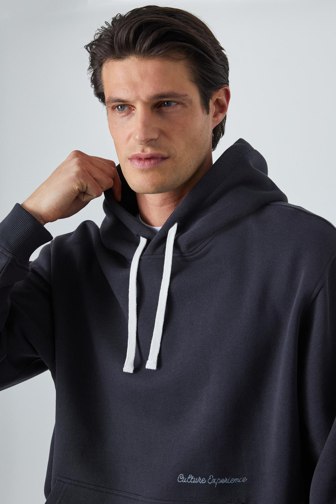 NARCISO Erkek Yumuşacık İçi Polarlı Antrasit Sweatshirt