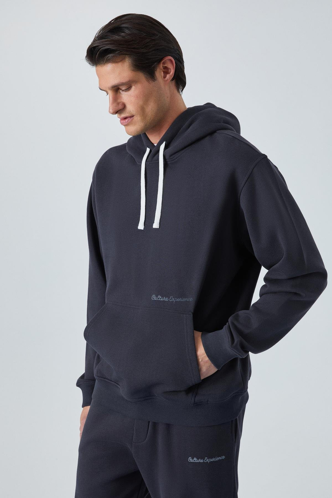 NARCISO Erkek Yumuşacık İçi Polarlı Antrasit Sweatshirt