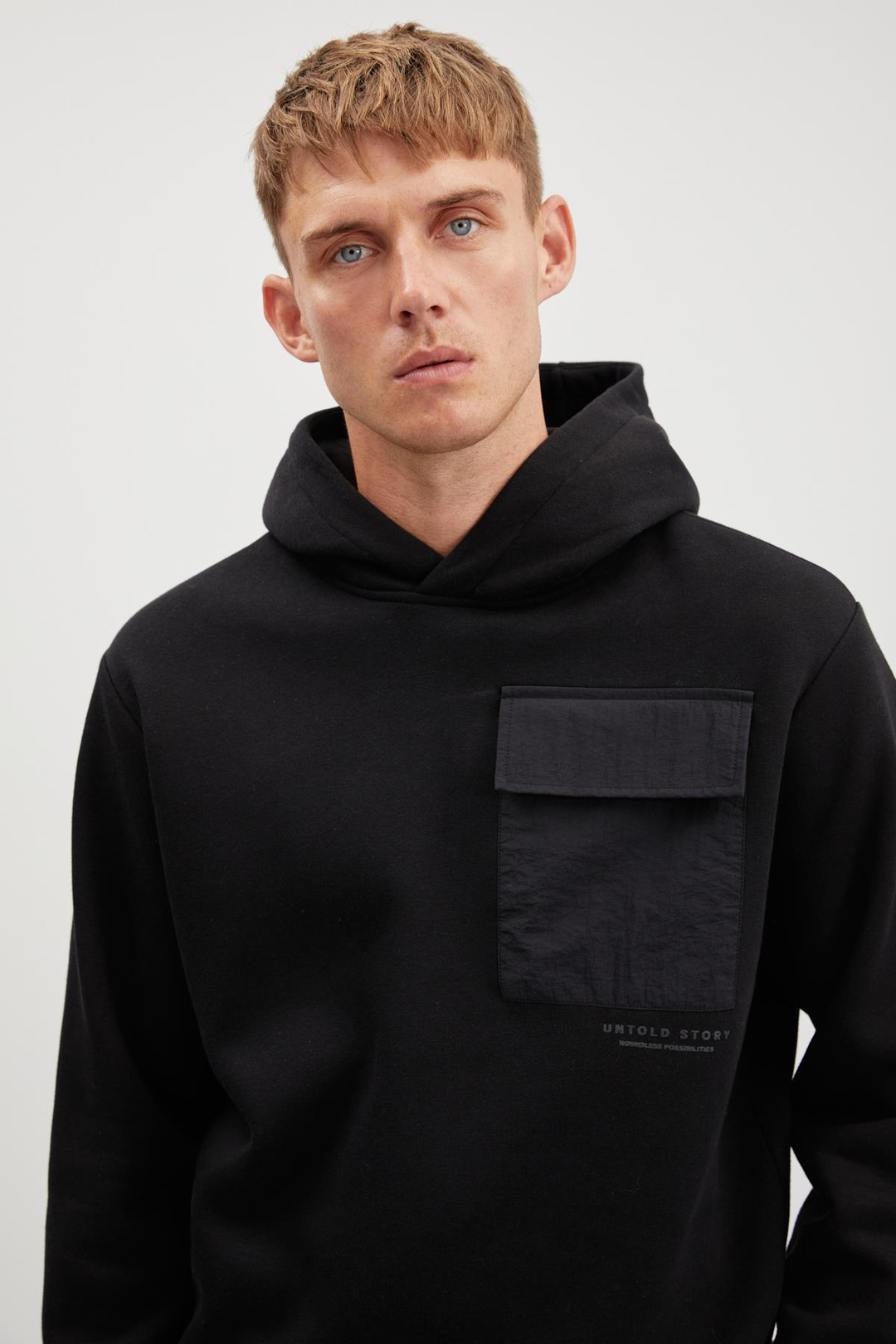NIGEL  Relaxed Siyah Tekli Sweatshirt