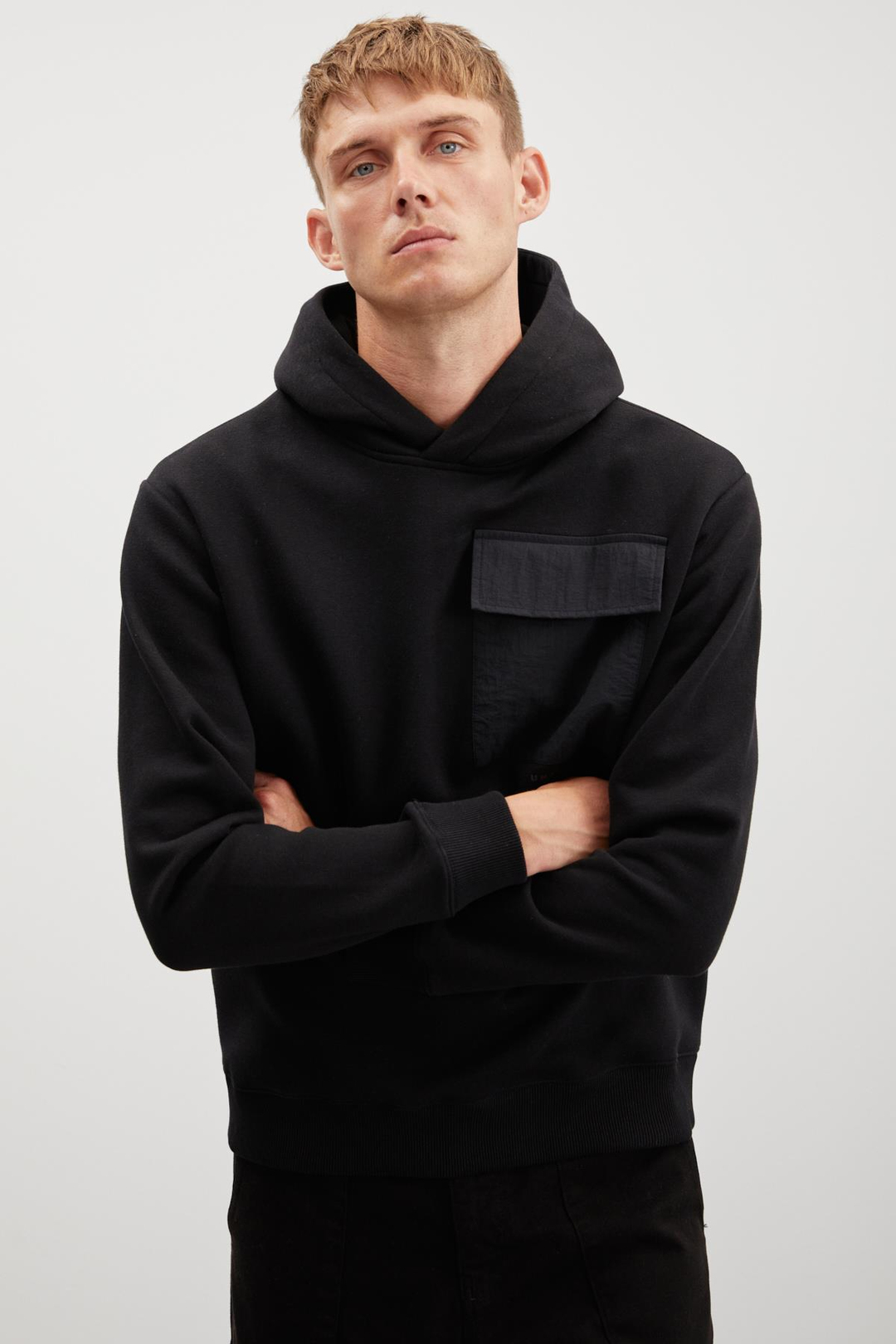 NIGEL  Relaxed Siyah Tekli Sweatshirt