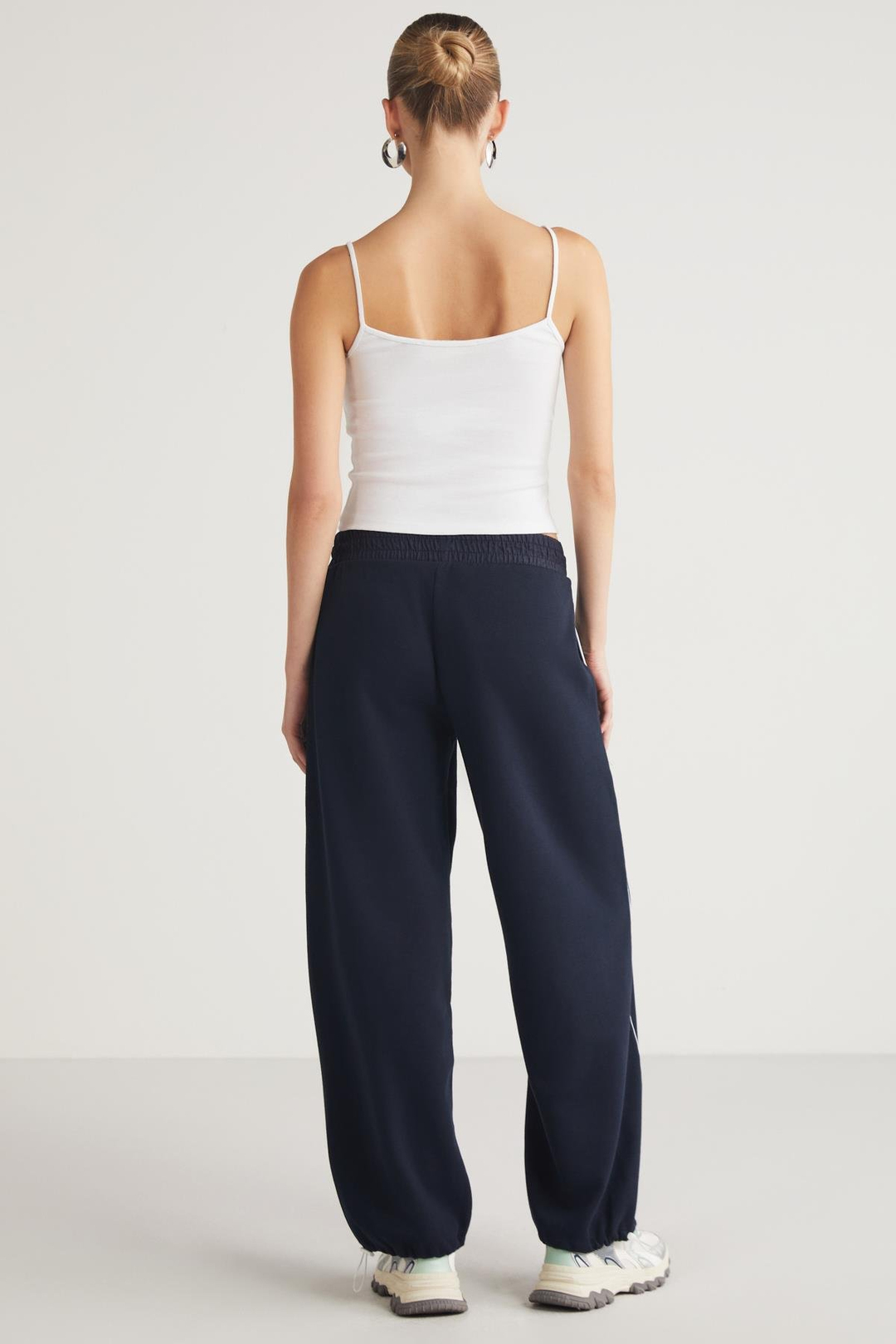 NOELIA Basic Slim Beyaz Tekli Body