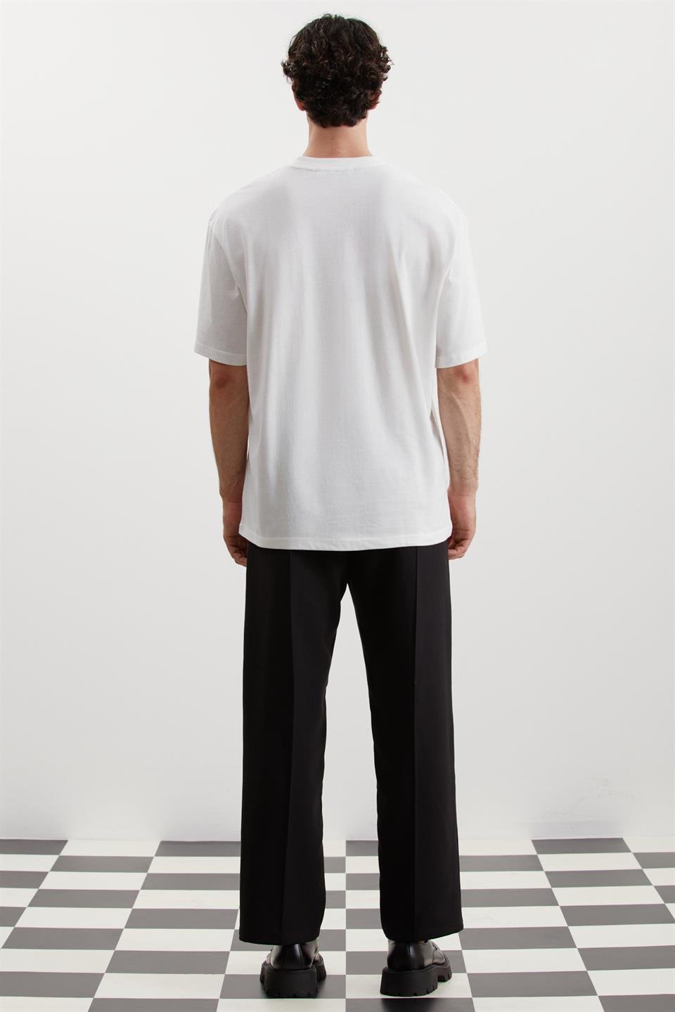 NORİS Örme Relaxed Beyaz  T-Shirt