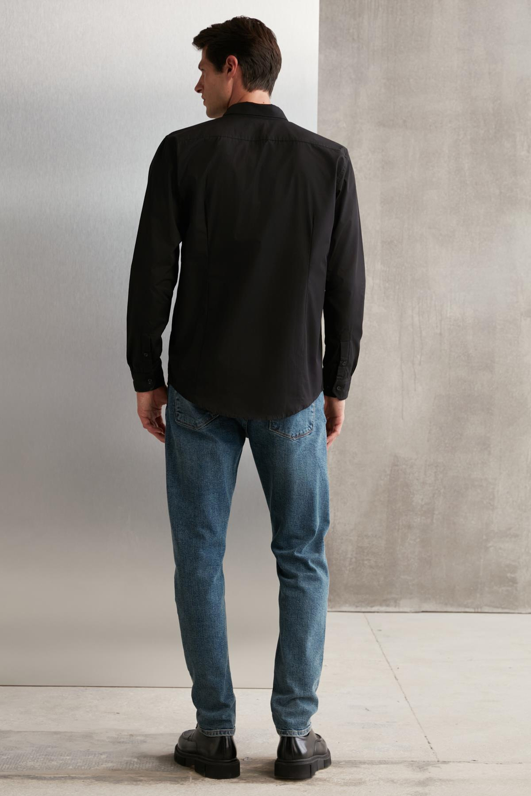 ONYX Basic Slim Siyah  Gömlek