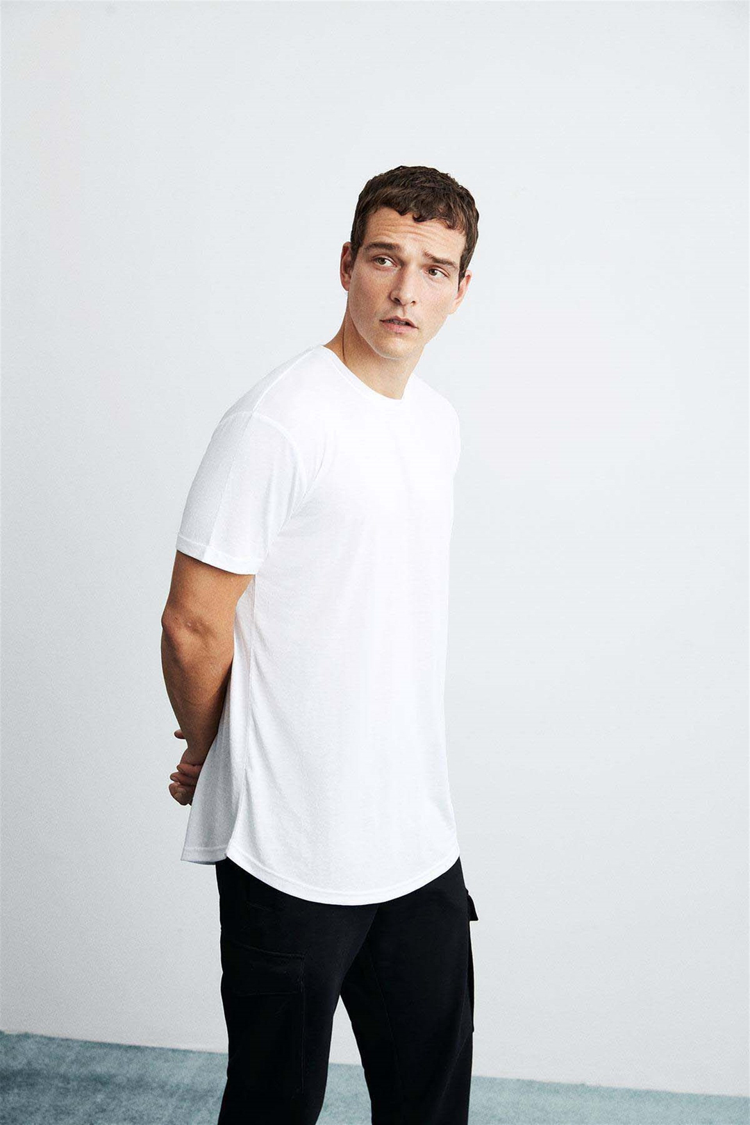 OSCAR Örme Comfort Fit Beyaz  T-Shirt