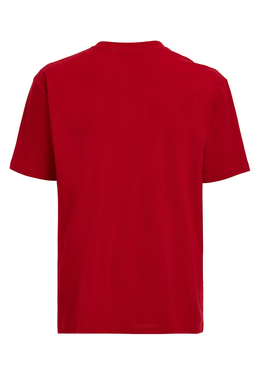 OVERTHINK Erkek Kırmızı Baskılı Yuvarlak Yaka Regular Fit T-Shirt