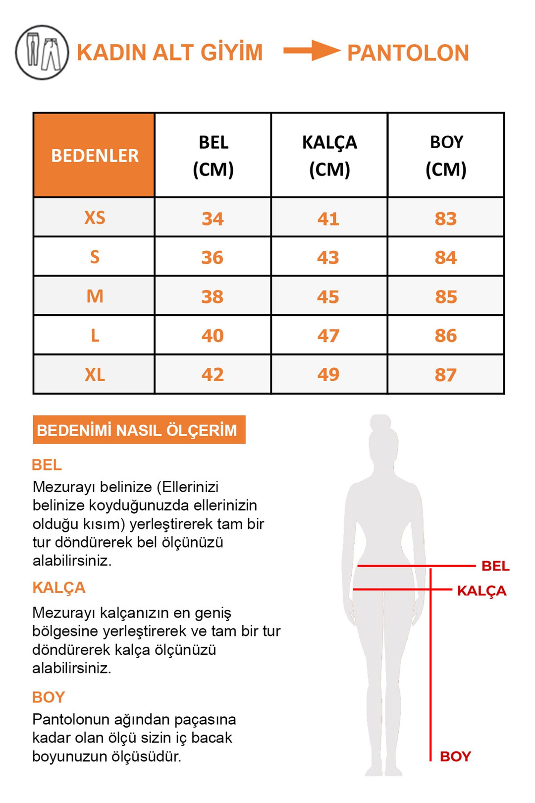 PEONY Siyah Kadın Düz Renk     İspanyol Paça Flare Pantolon