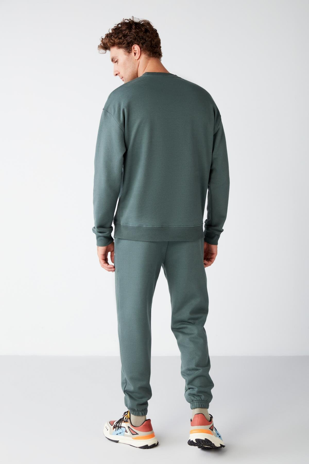 RAIROK  Comfort Fit Koyu Yeşil  Sweatshirt