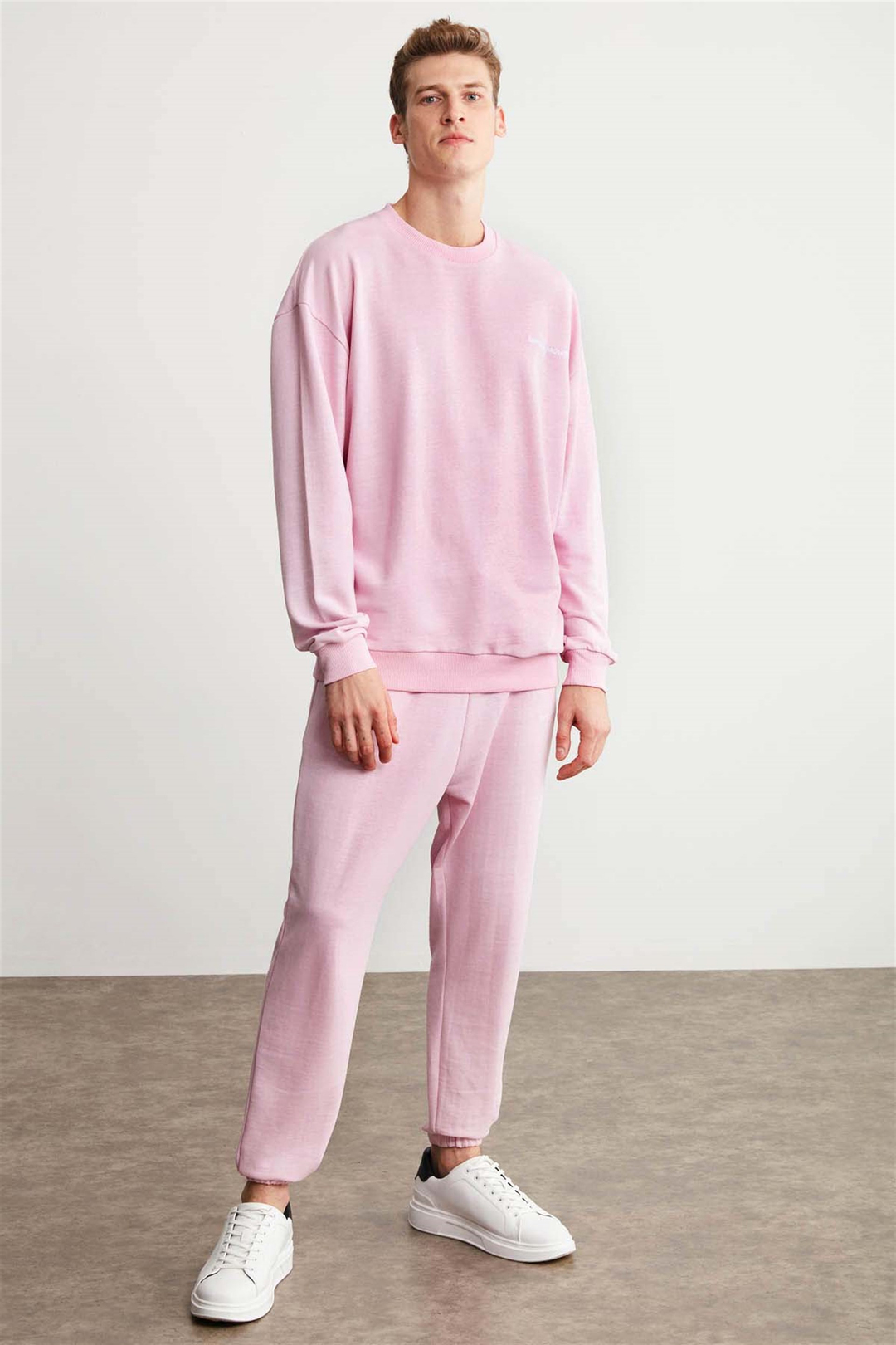 RAIROK Örme Comfort Fit Pembe  Sweatshirt