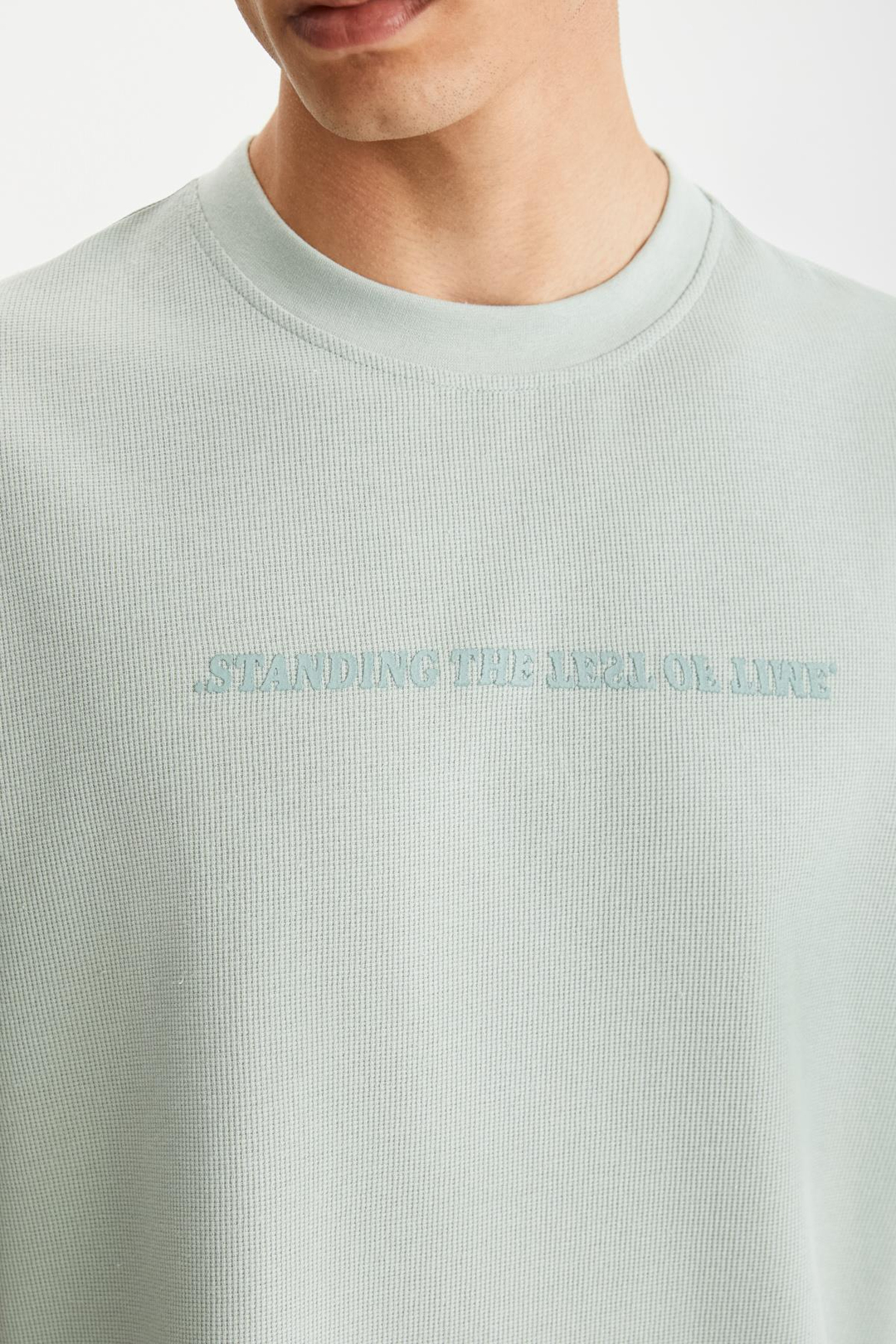 RAMADAN  Regular Mint Yeşil Tekli T-Shirt