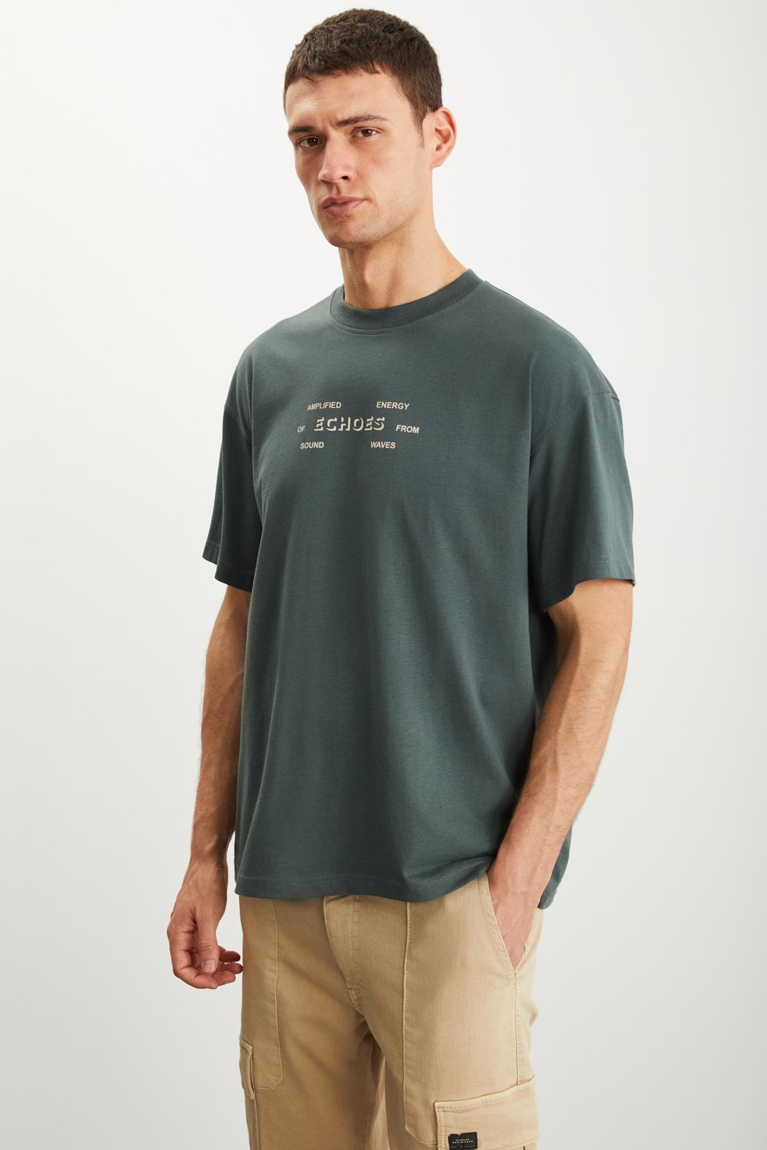 RAMADAN  Regular Yeşil Tekli T-Shirt