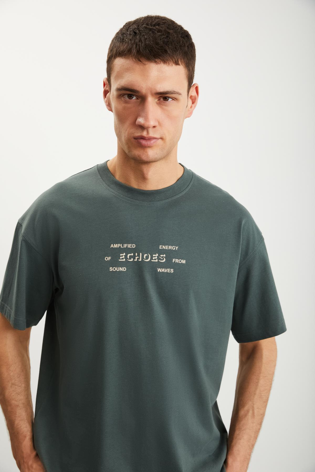 RAMADAN  Regular Yeşil Tekli T-Shirt