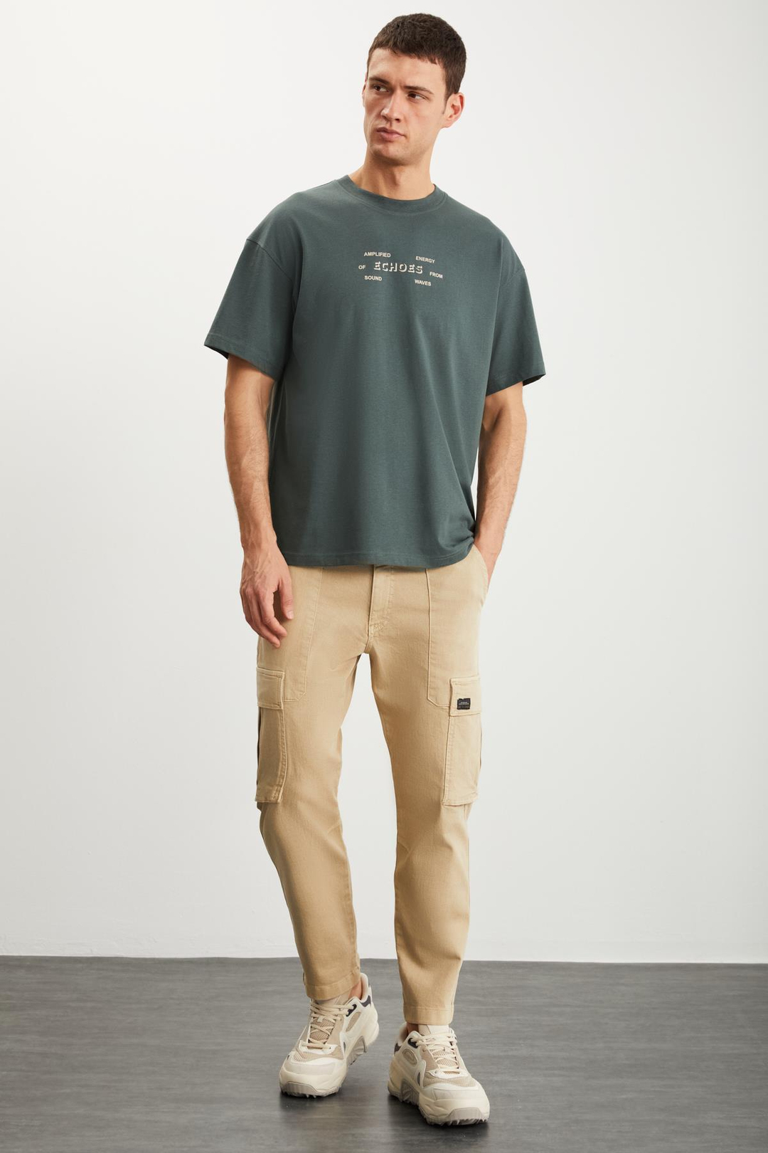 RAMADAN  Regular Yeşil Tekli T-Shirt