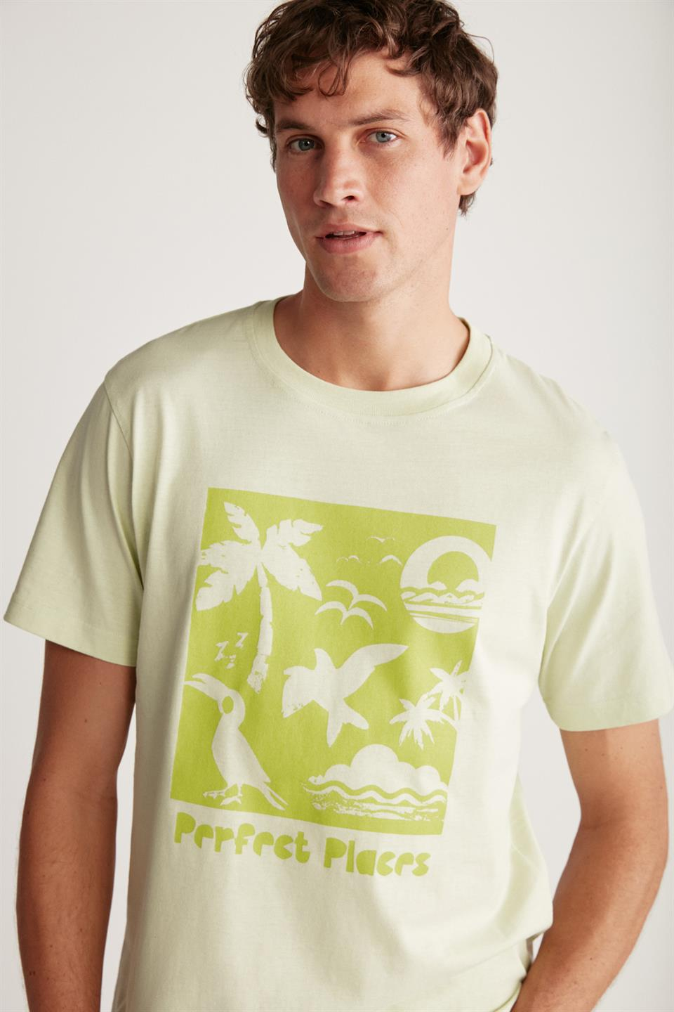 RAMIRES Örme Regular Açık Yeşil  T-Shirt