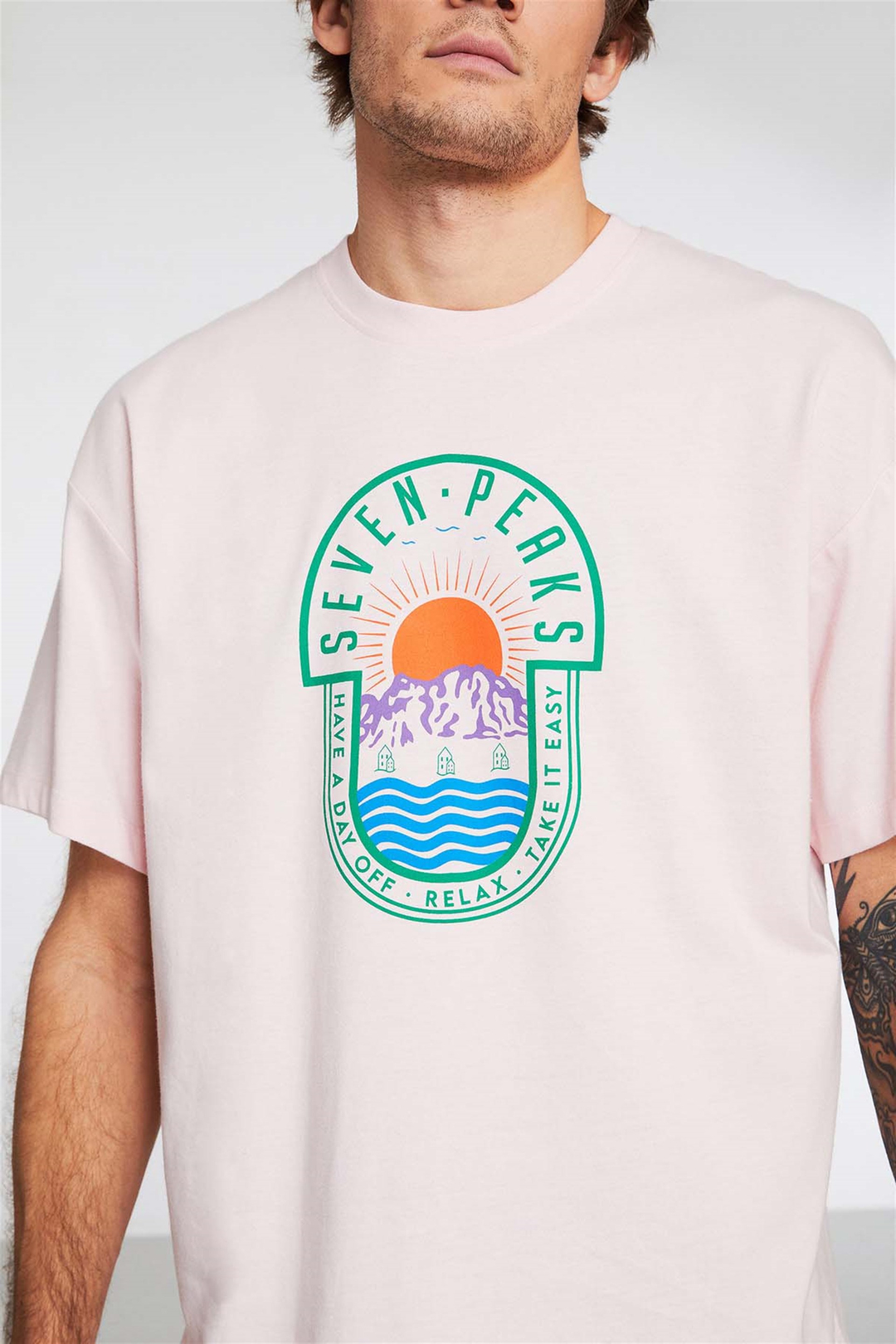 RECOGNITION Örme Regular Fit Pembe  T-Shirt