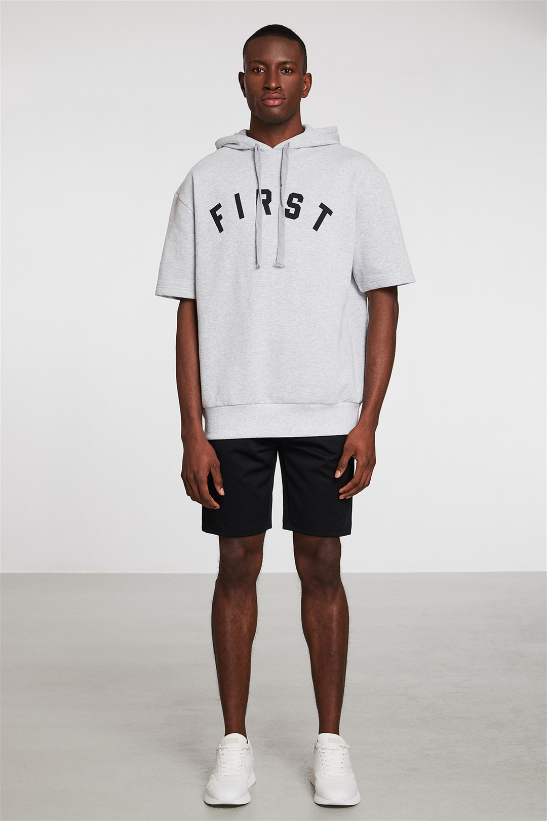 RELEGATE Erkek Grimelanj Baskılı Kapüşonlu Relaxed Fit Sweatshirt