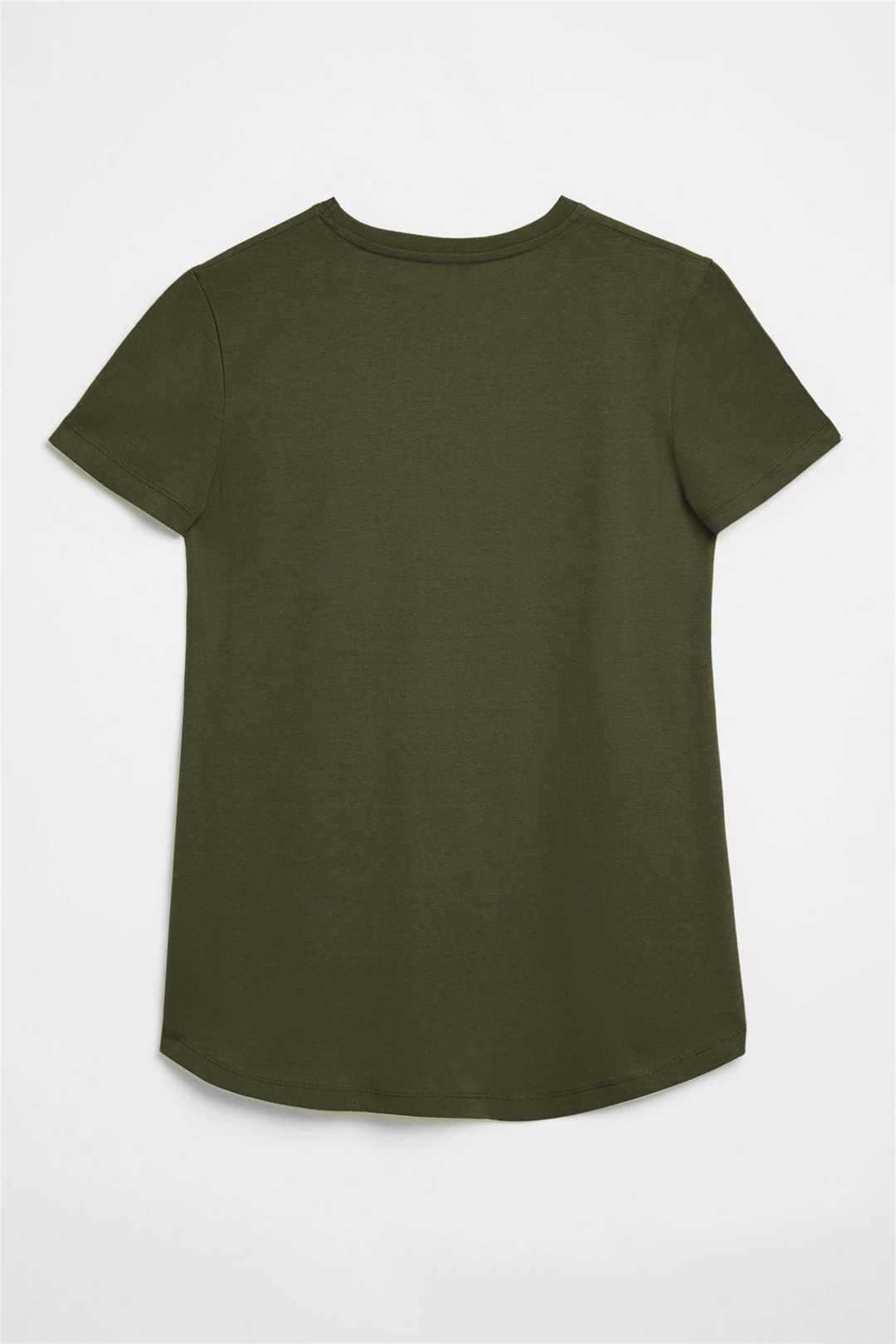 SAMANTHA Basic Comfort Haki  T-Shirt