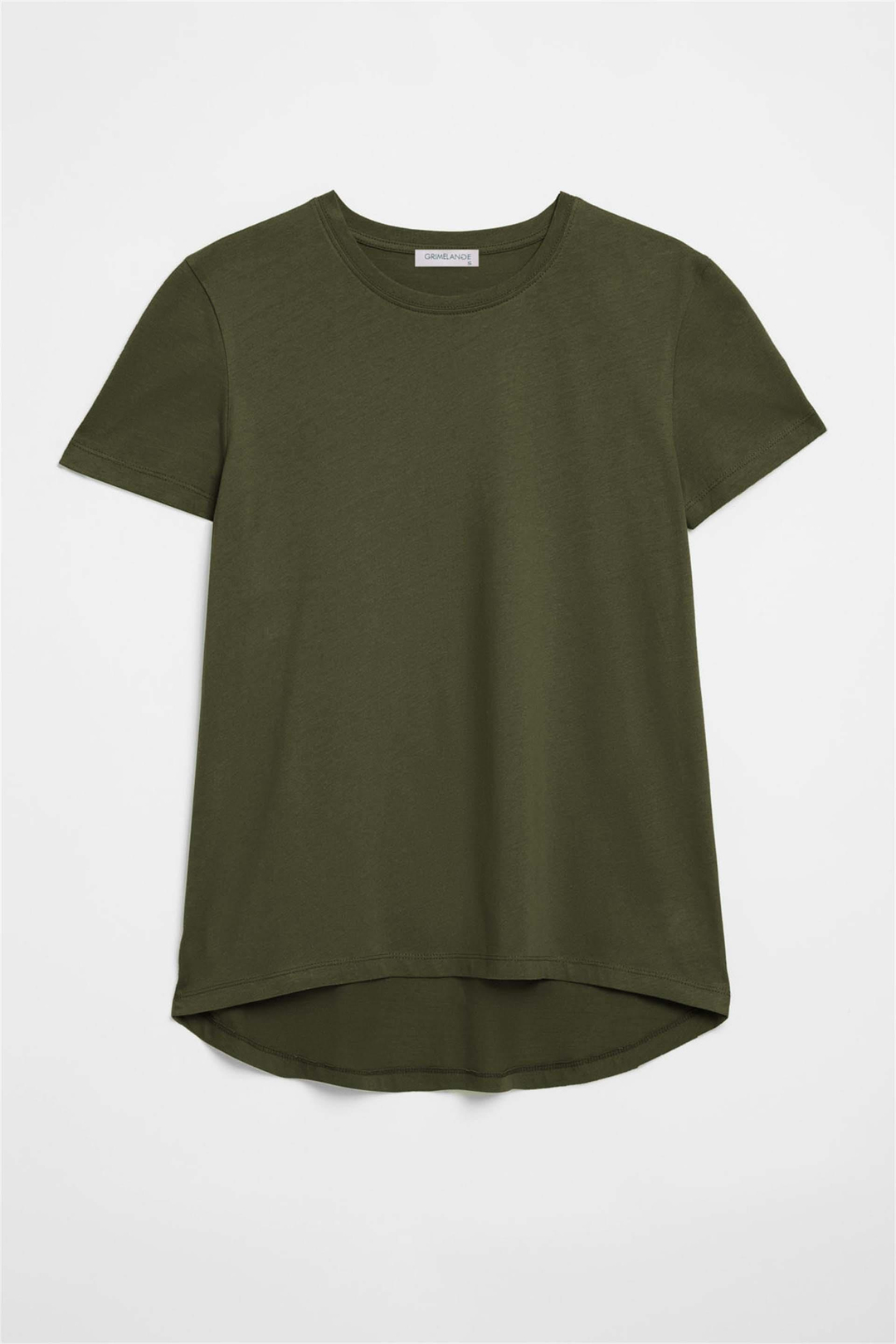 SAMANTHA Basic Comfort Haki  T-Shirt
