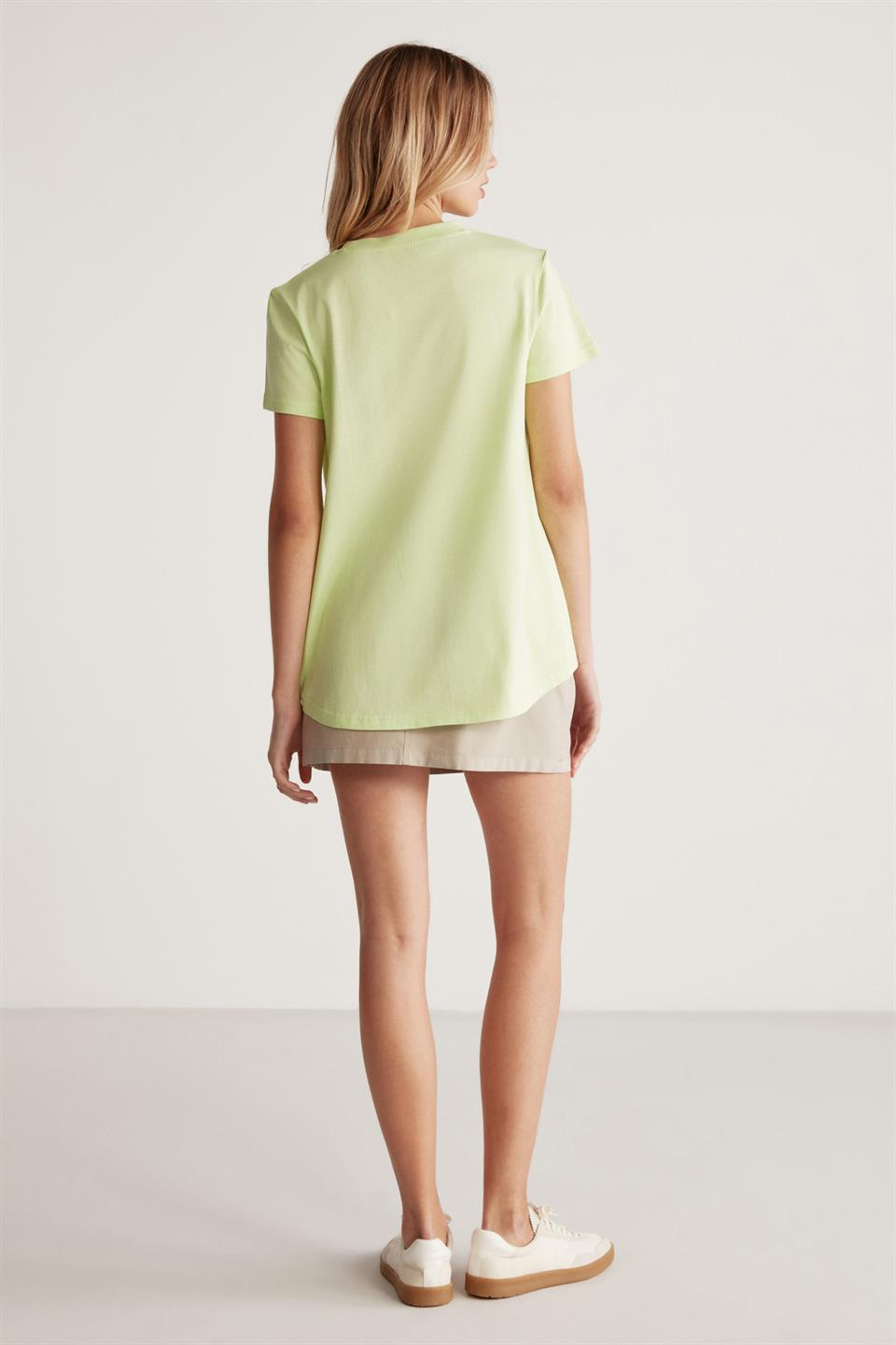 SAMANTHA Örme Comfort Açık Yeşil  T-Shirt