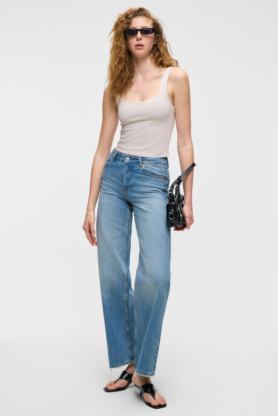 SANUKI Kadın Slim Kısa Oyuk Yaka Taş Rengi Atlet