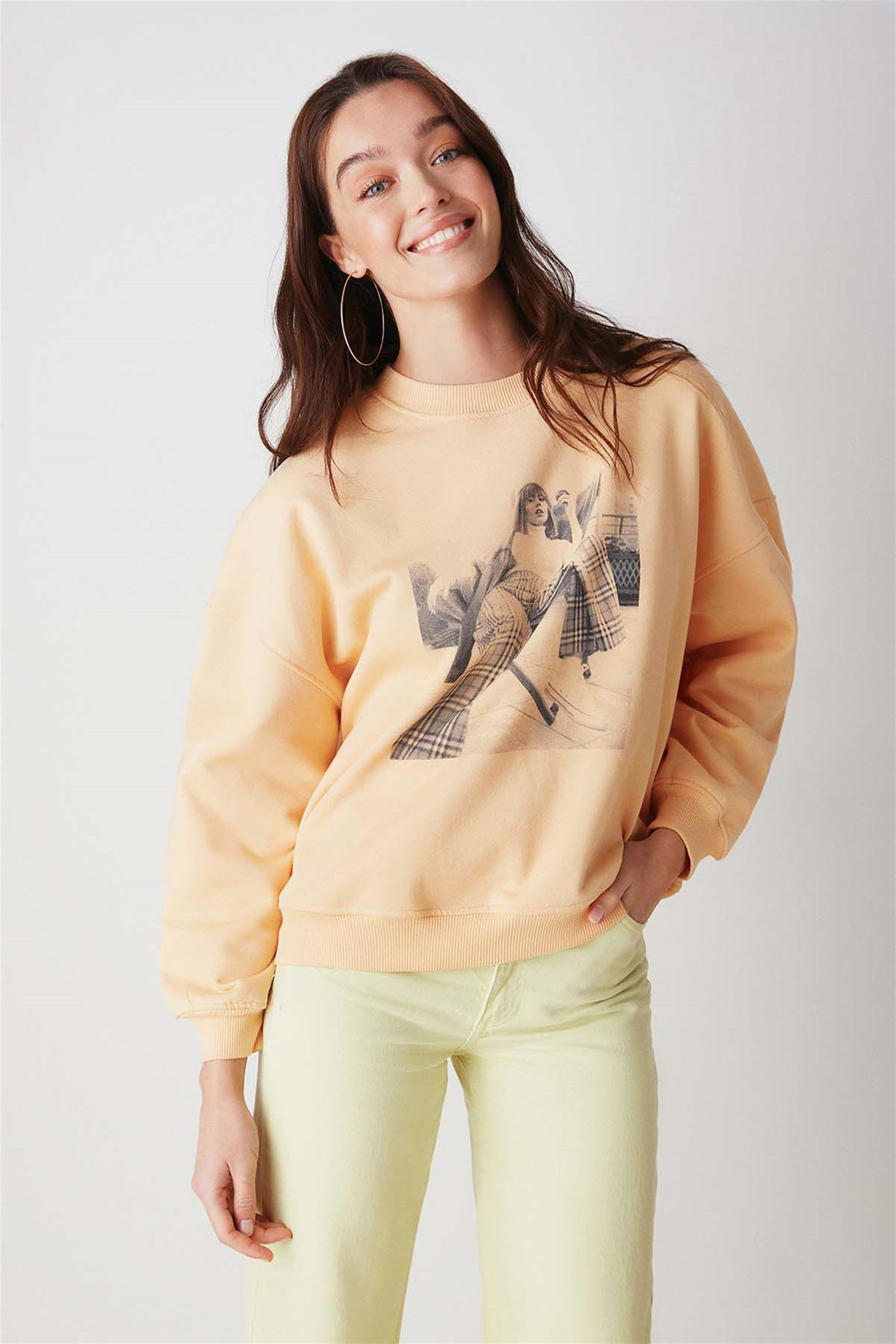 SKETCH Örme Oversize Somon  Sweatshirt