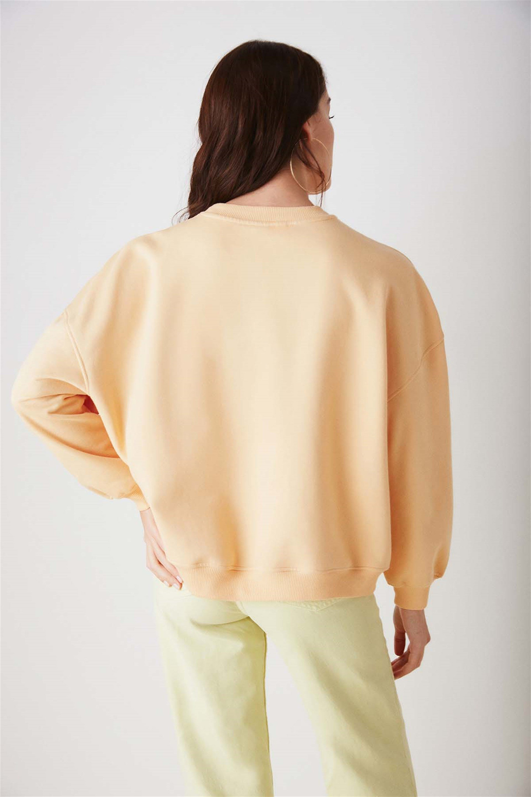 SKETCH Örme Oversize Somon  Sweatshirt