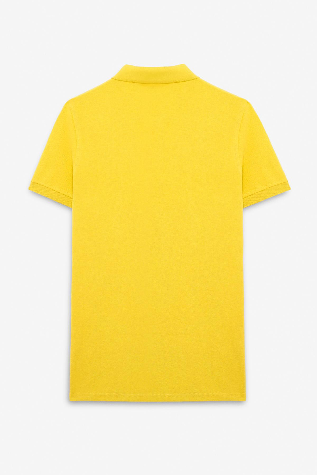 SKYLOOM Erkek %100 Pamuk Kısa Kollu Regular Fit Sarı Polo Yaka T-shirt
