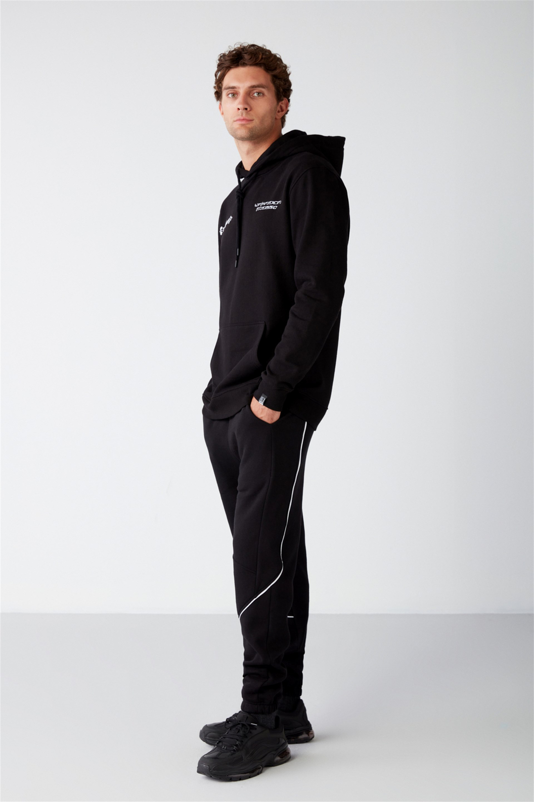 SOLAR Örme Regular Siyah  Sweatshirt