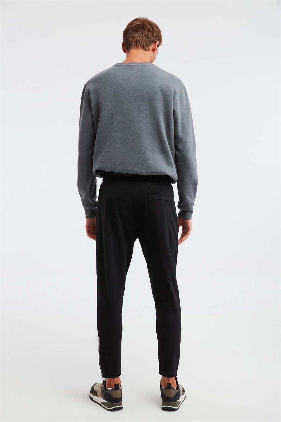 SOMBER Örme Slim Fit Siyah  Pantolon