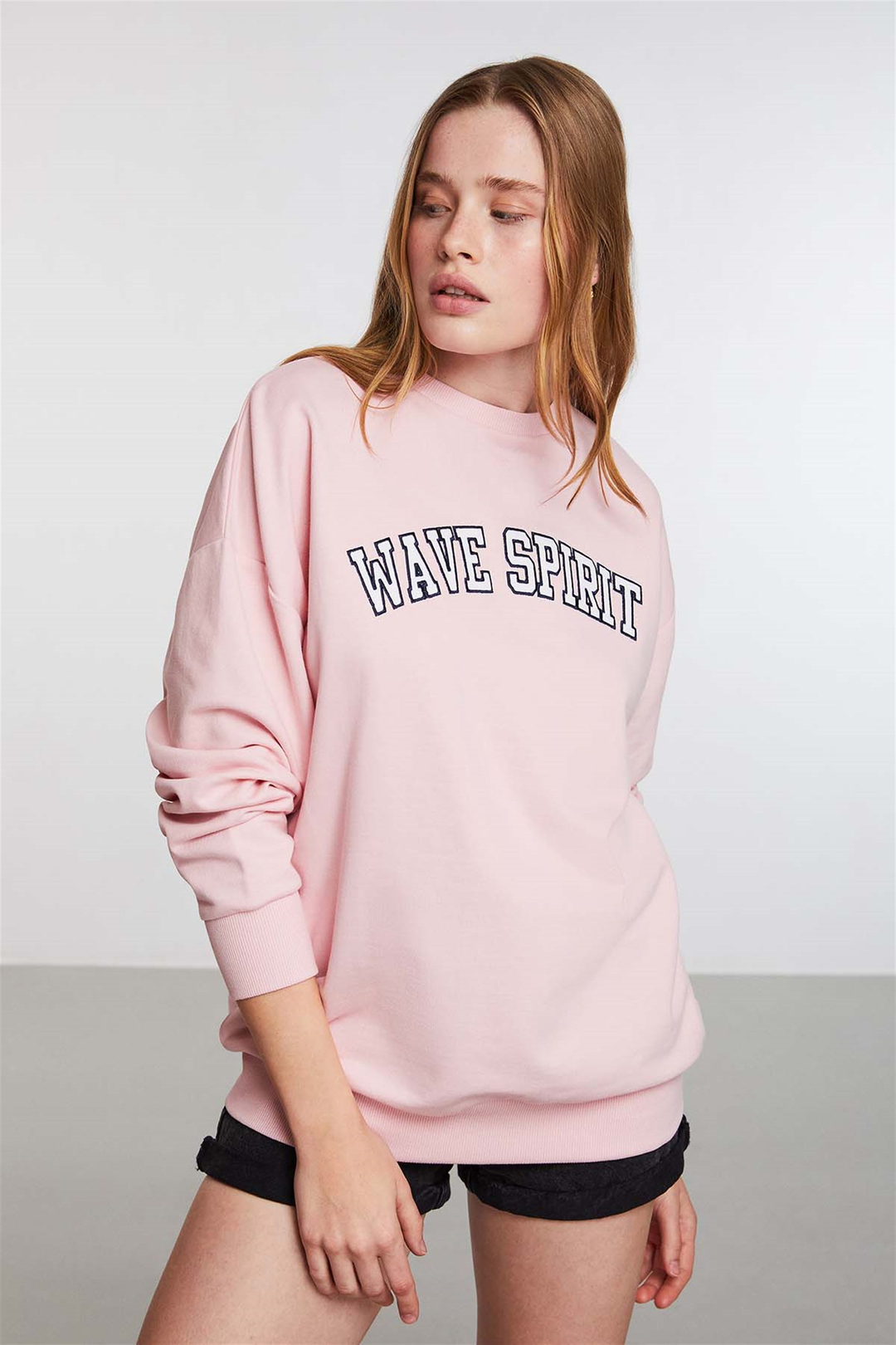SPIRIT Örme Comfort Fit Pembe  Sweatshirt