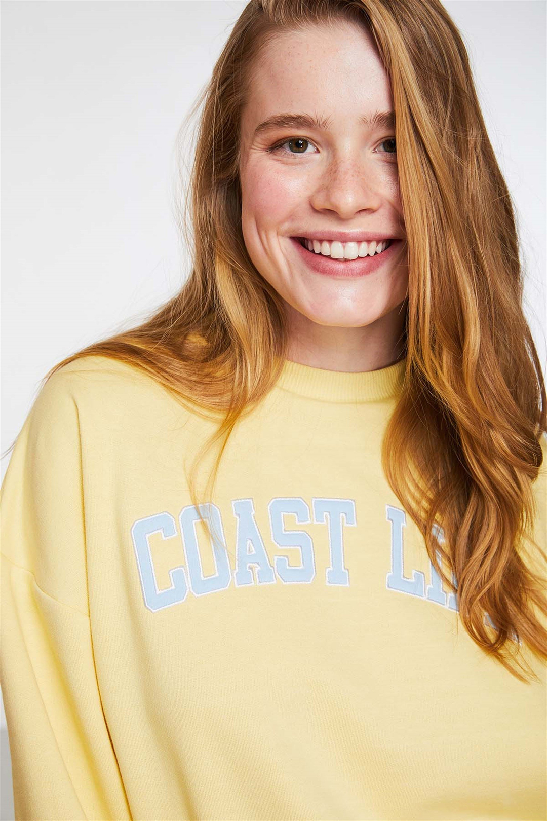 SPIRIT Örme Comfort Fit Sarı  Sweatshirt