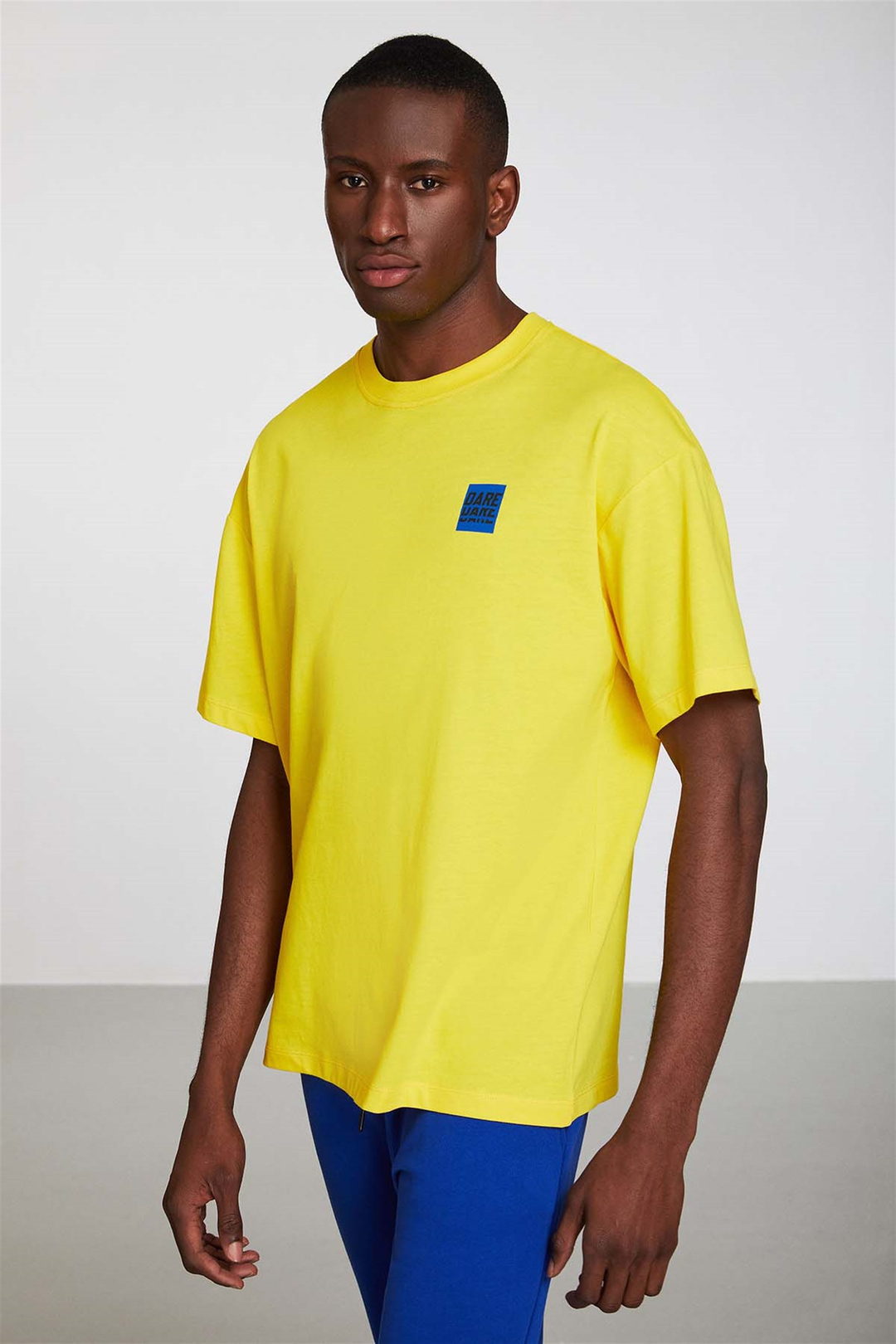 SPOTLIGHT Örme Oversize Sarı  T-Shirt