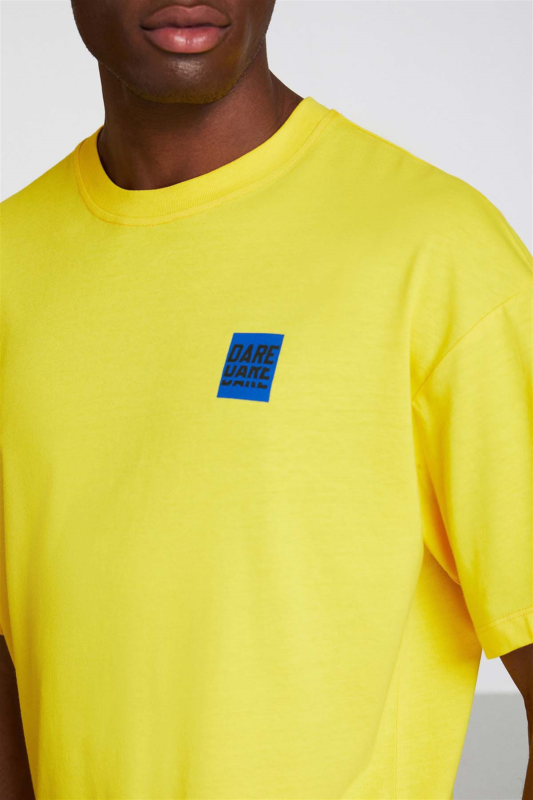 SPOTLIGHT Örme Oversize Sarı  T-Shirt