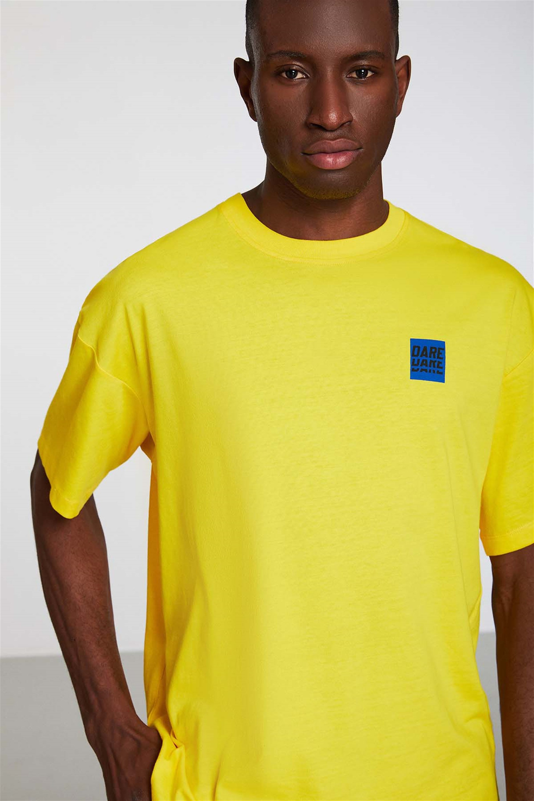 SPOTLIGHT Örme Oversize Sarı  T-Shirt