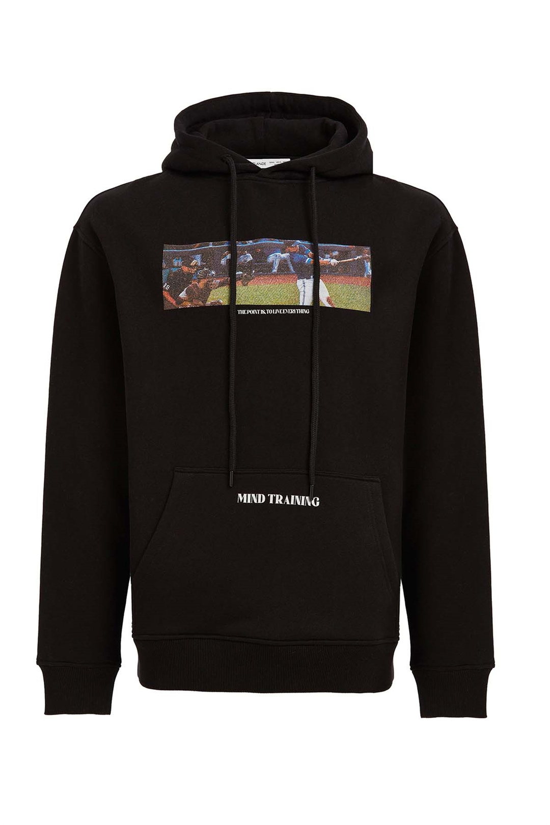 SQUAD Örme Oversize Siyah  Sweatshirt