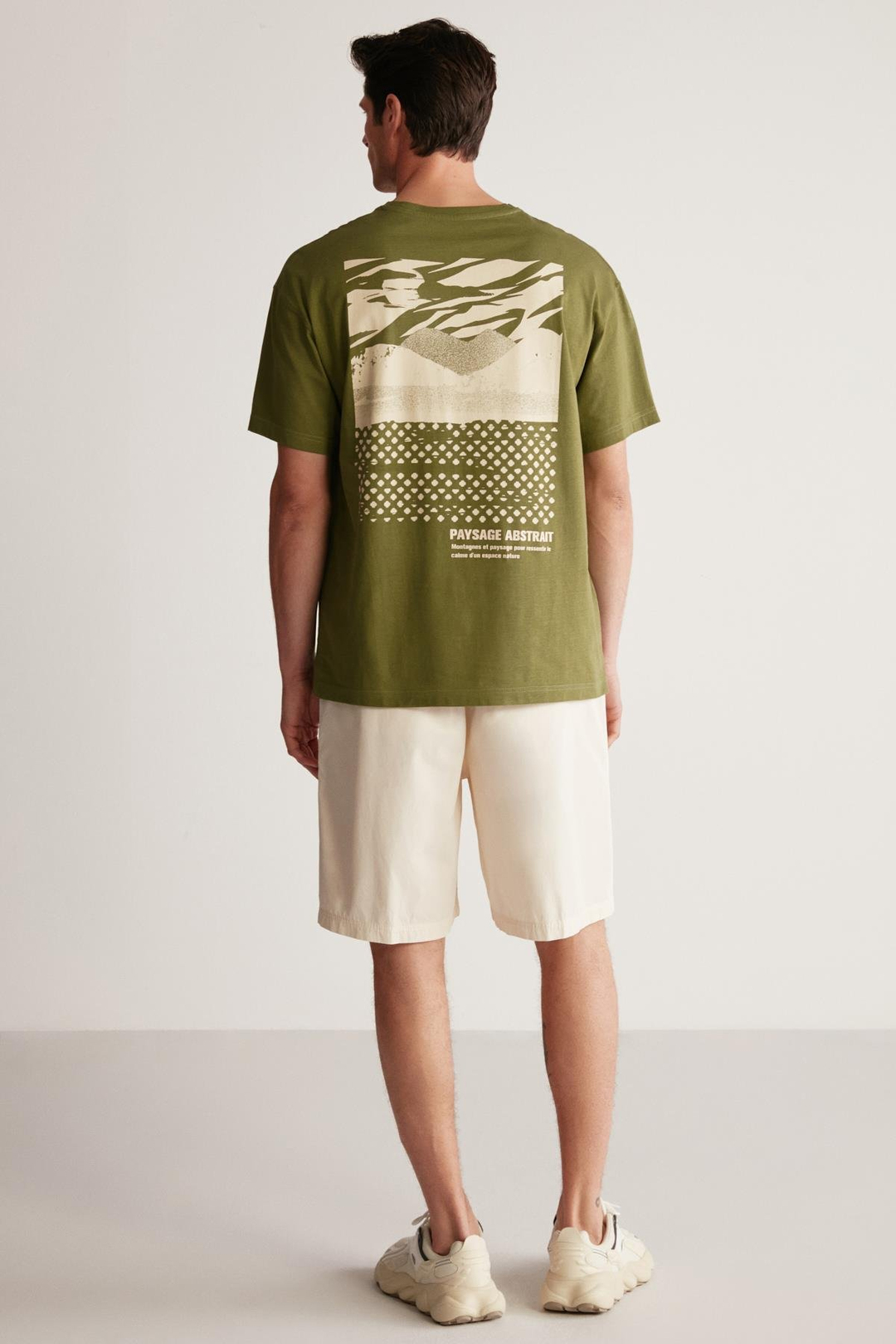 STUART  Oversize Haki  T-Shirt