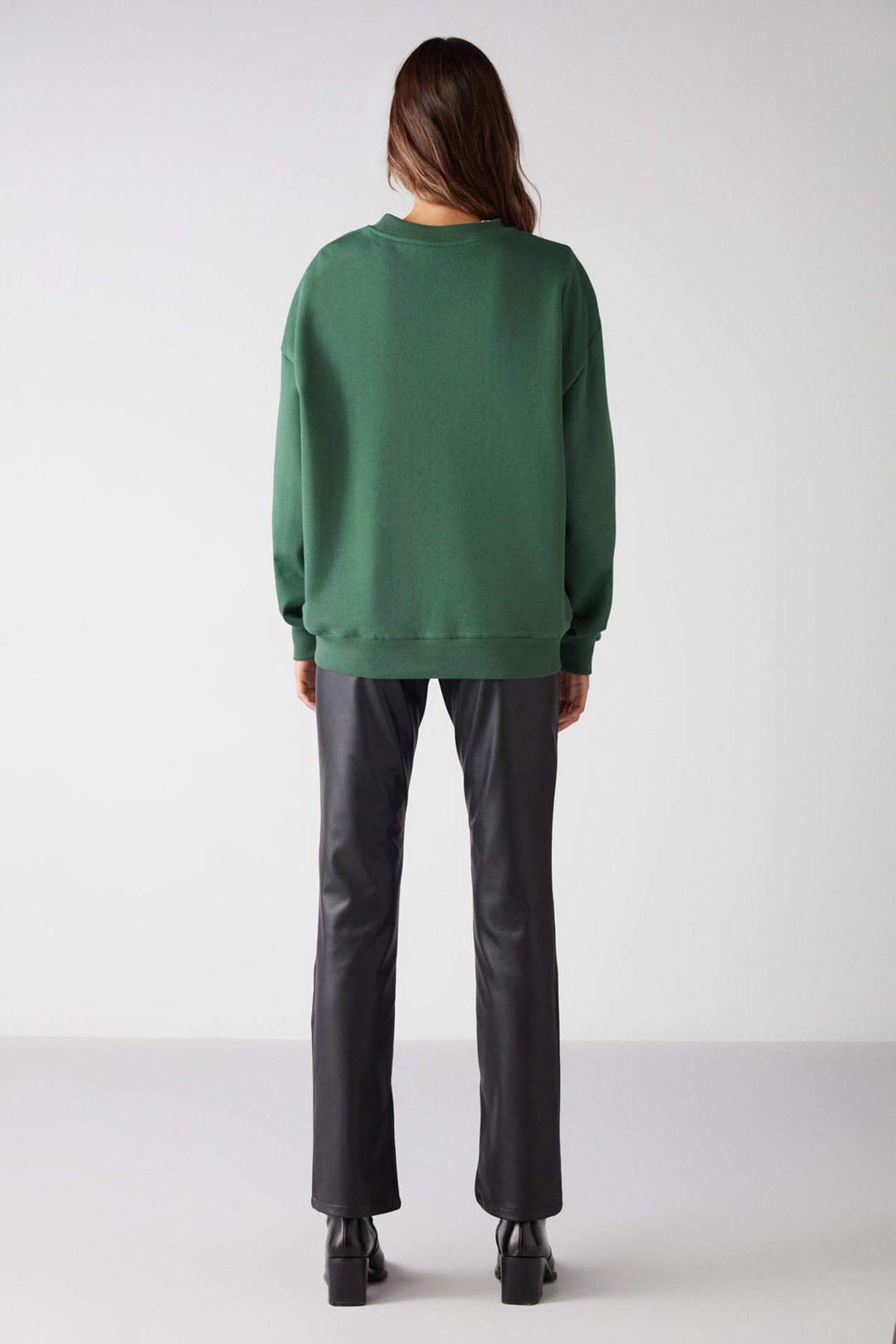 SUSANA Relaxed Oversize Yeşil  Sweatshirt