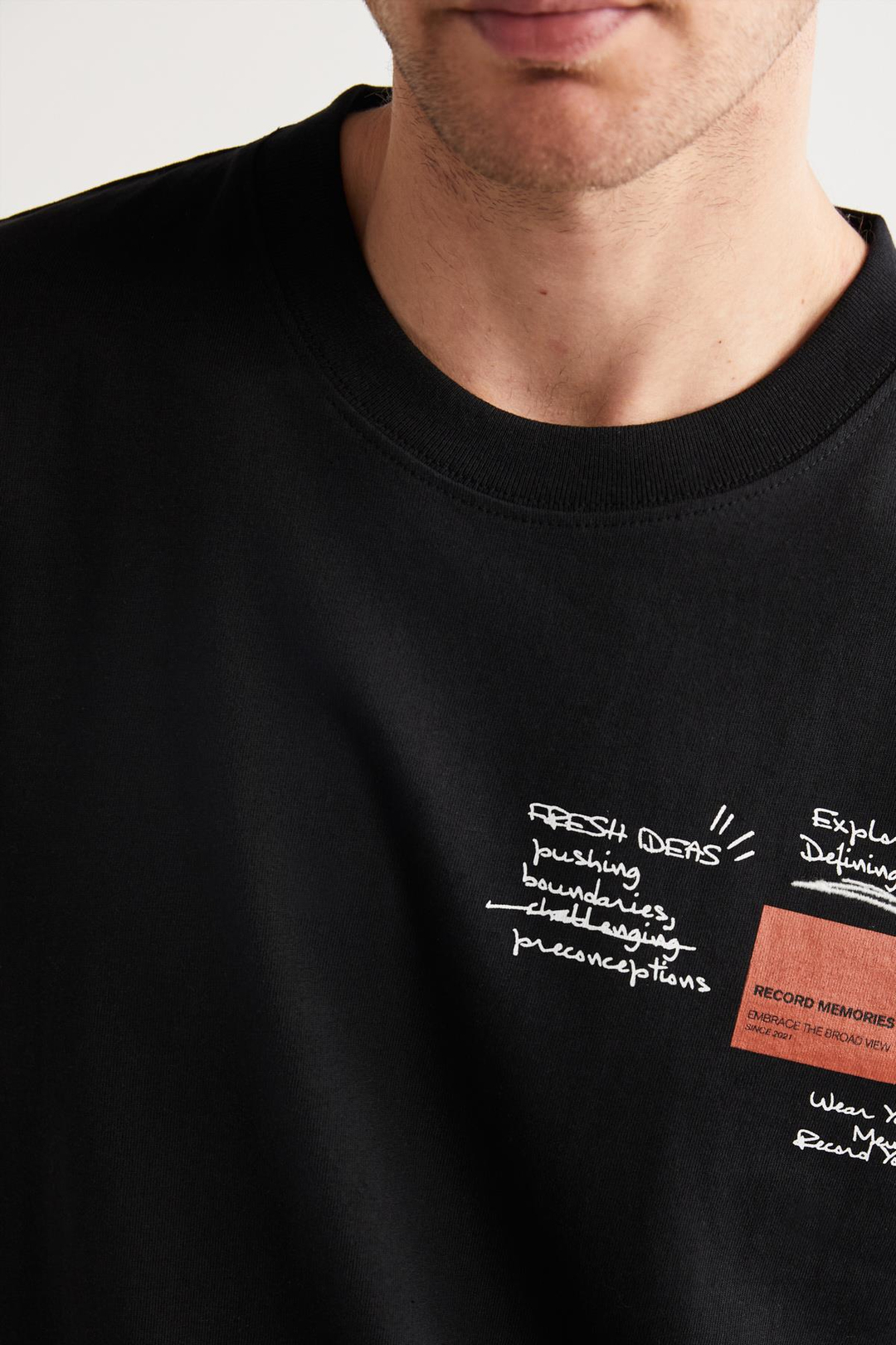 TAKUYA Basic Regular Siyah Tekli T-Shirt