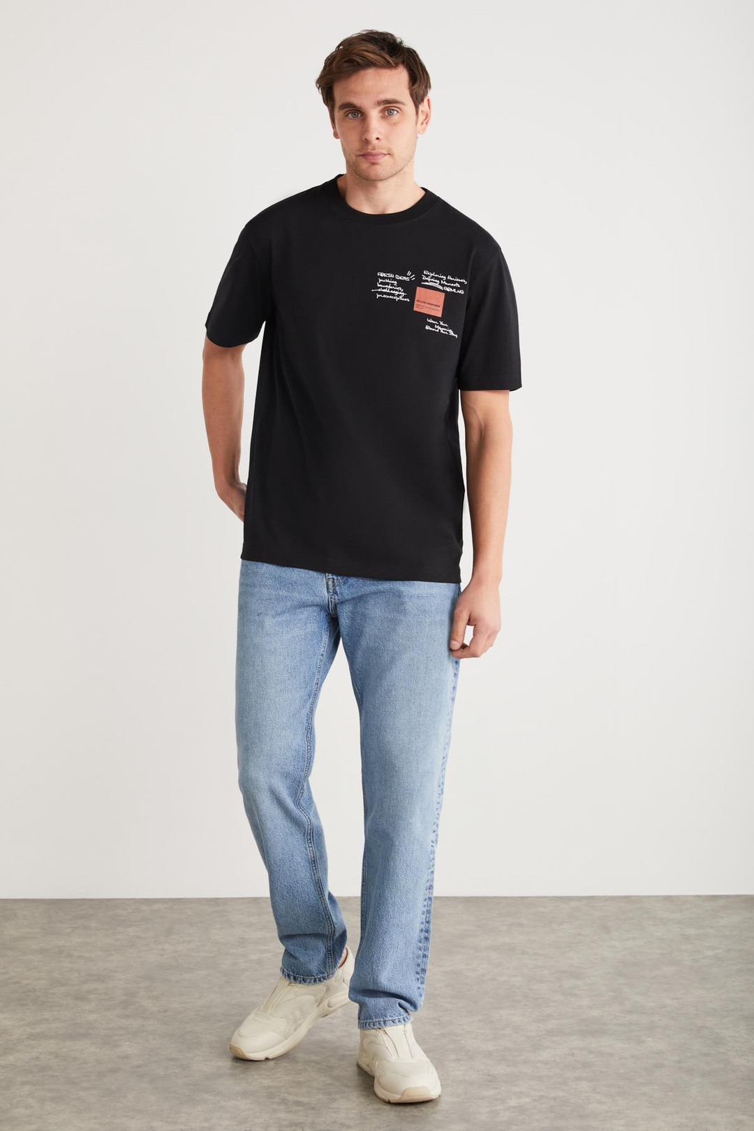 TAKUYA Basic Regular Siyah Tekli T-Shirt