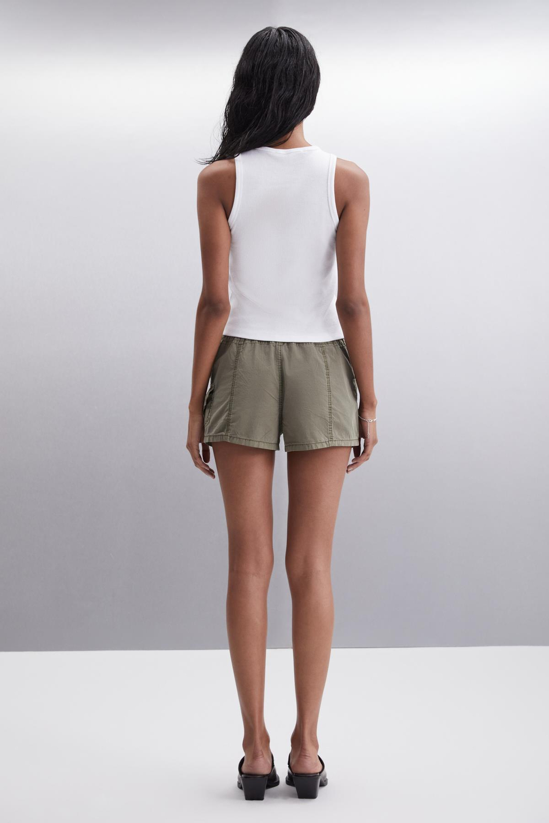 TERENA Basic Slim Beyaz Tekli Bluz