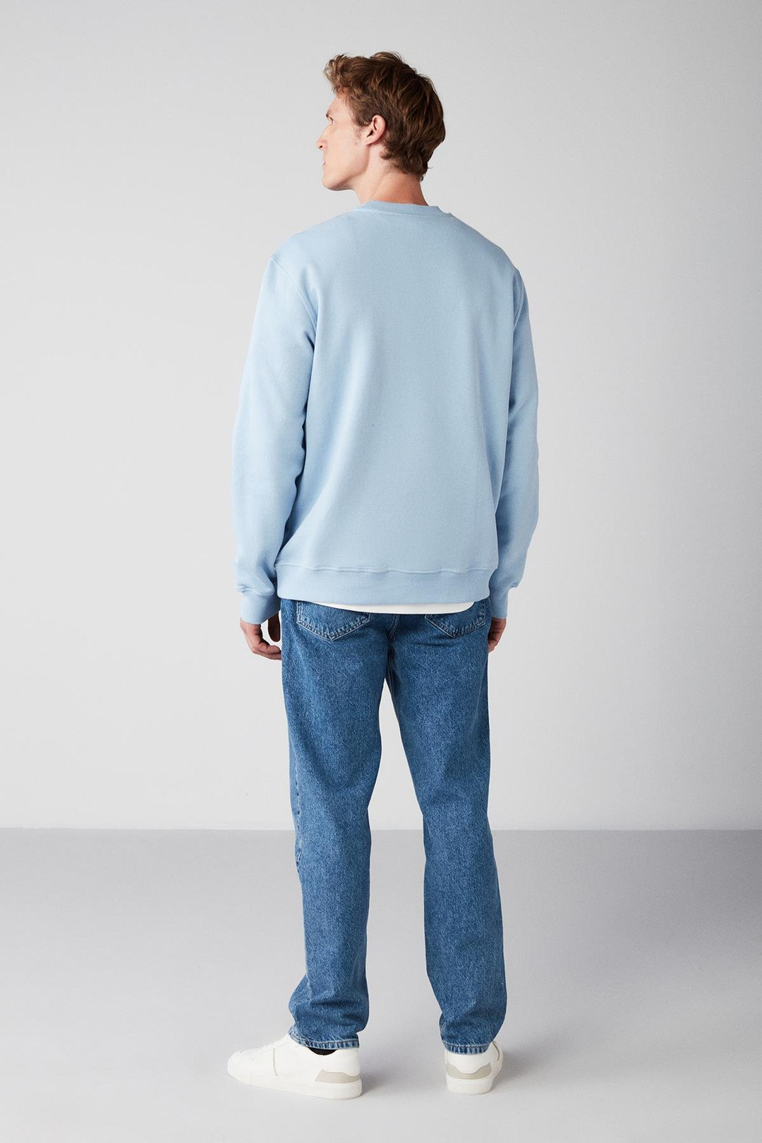 TRAVIS Relaxed Regular Açık Mavi  Sweatshirt