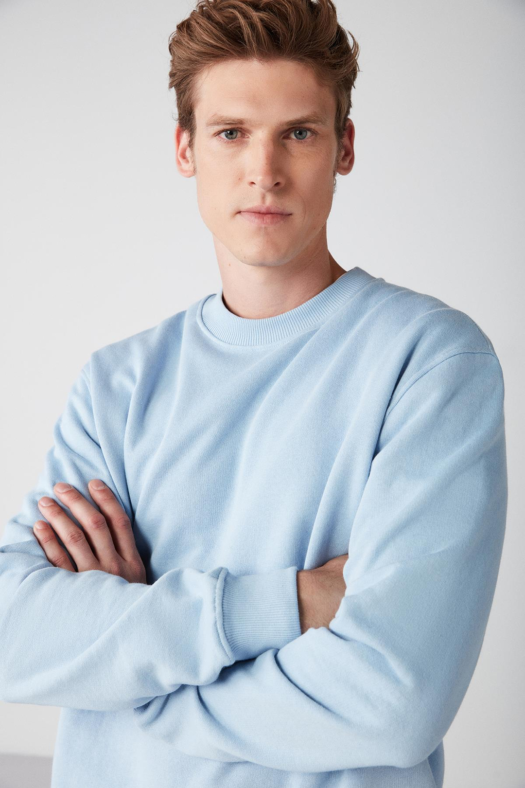 TRAVIS Relaxed Regular Açık Mavi  Sweatshirt