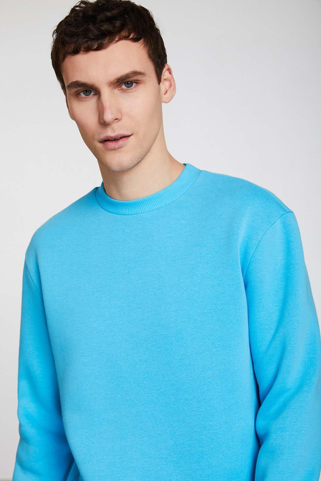 TRAVIS Relaxed Regular Turkuaz  Sweatshirt