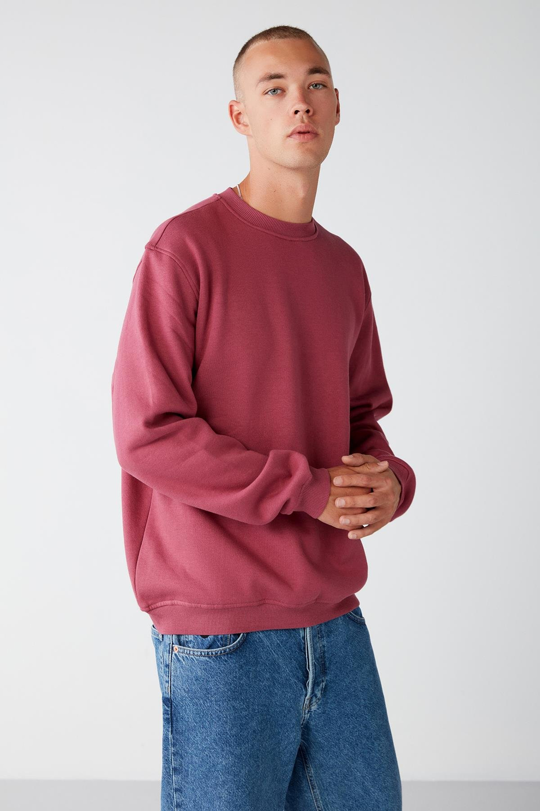 TRAVIS Relaxed Regular Vişne Rengi  Sweatshirt