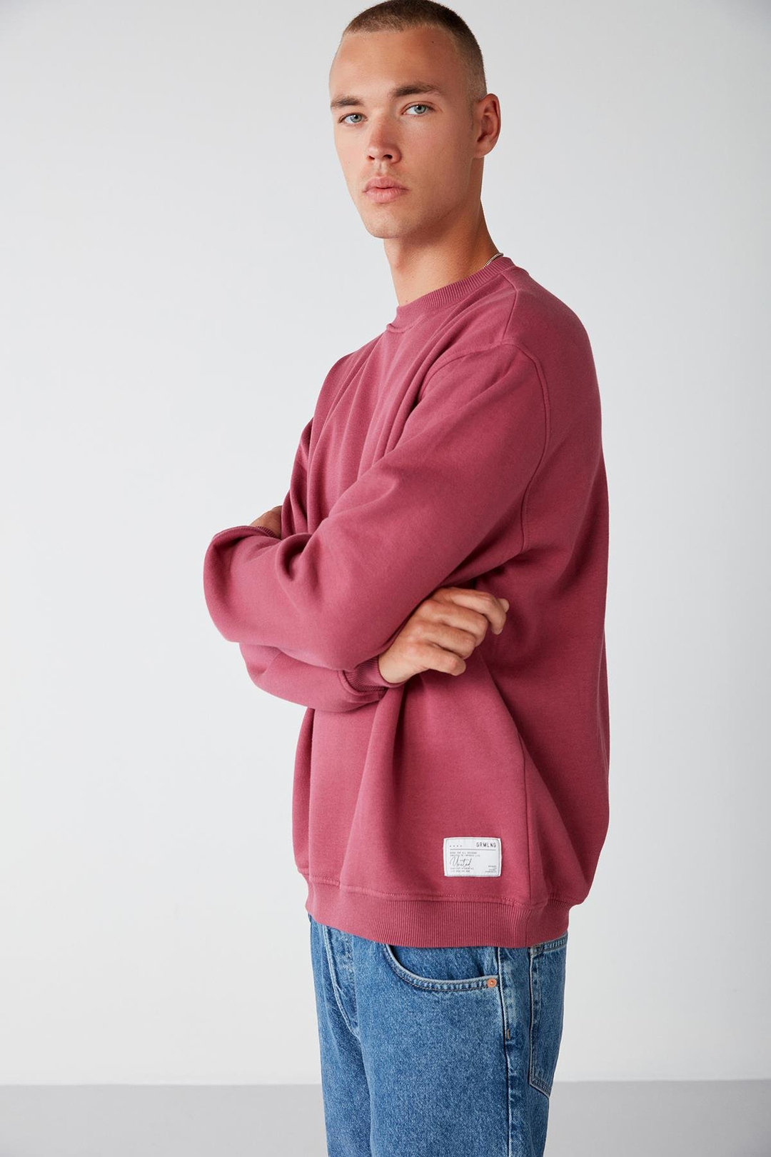 TRAVIS Relaxed Regular Vişne Rengi  Sweatshirt