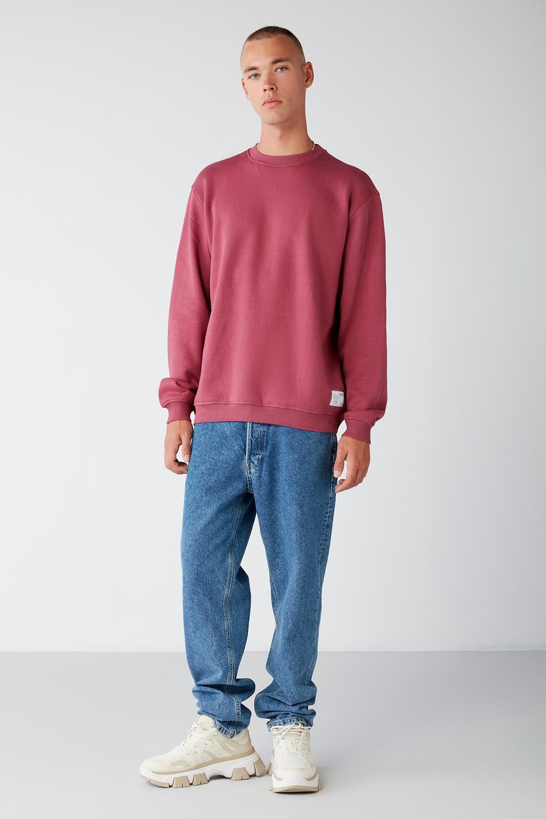 TRAVIS Relaxed Regular Vişne Rengi  Sweatshirt