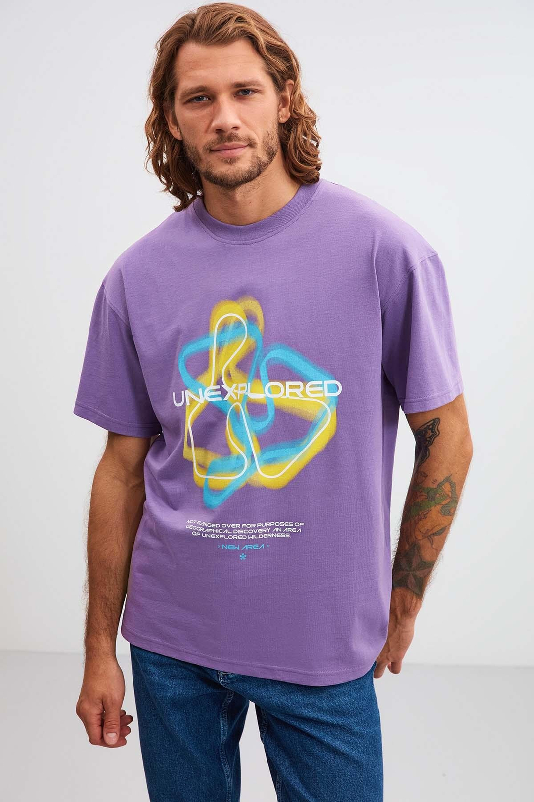 Unexplored Relaxed Oversize Mor T-Shirt