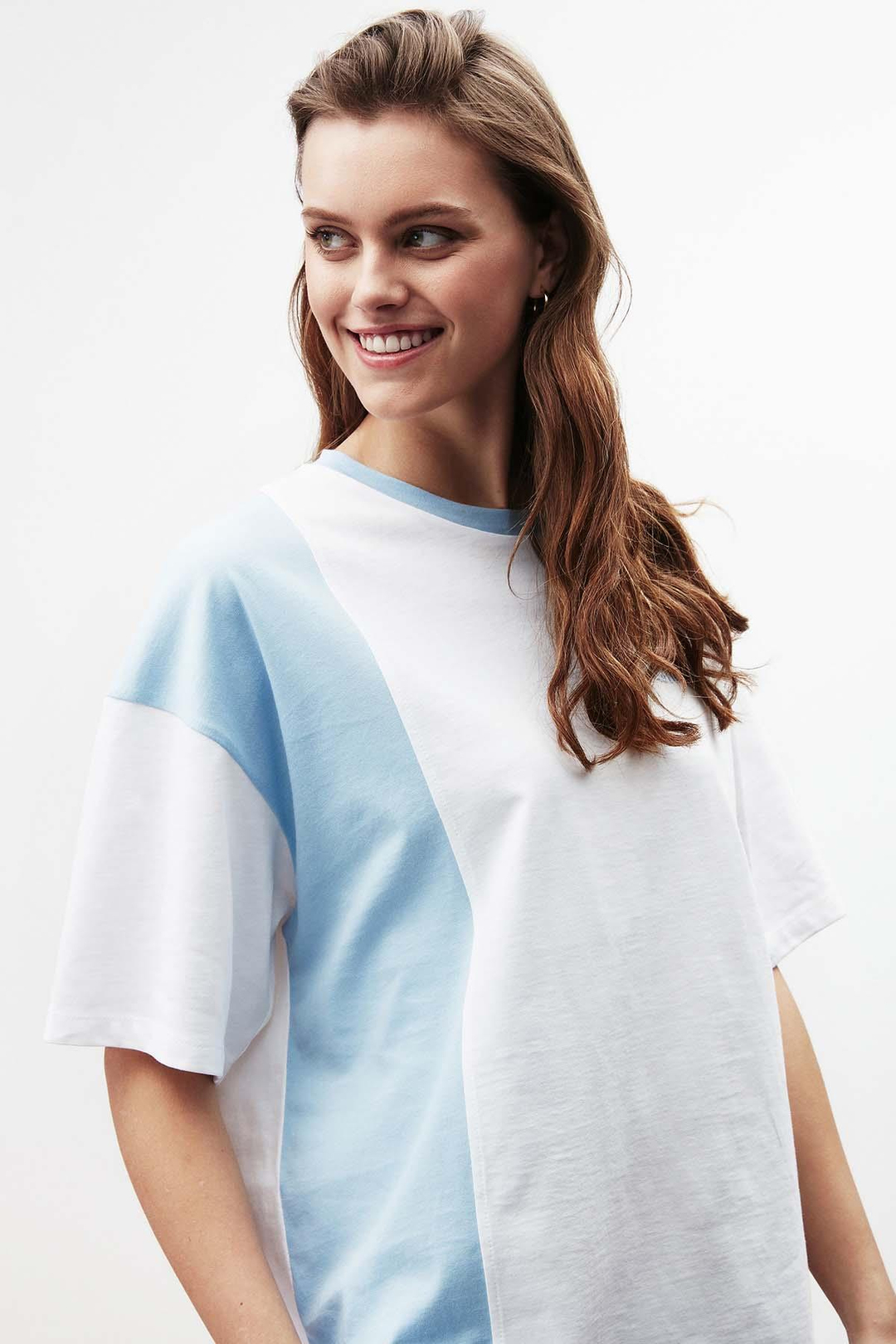Unlımıted Oversize Mavi T-Shirt
