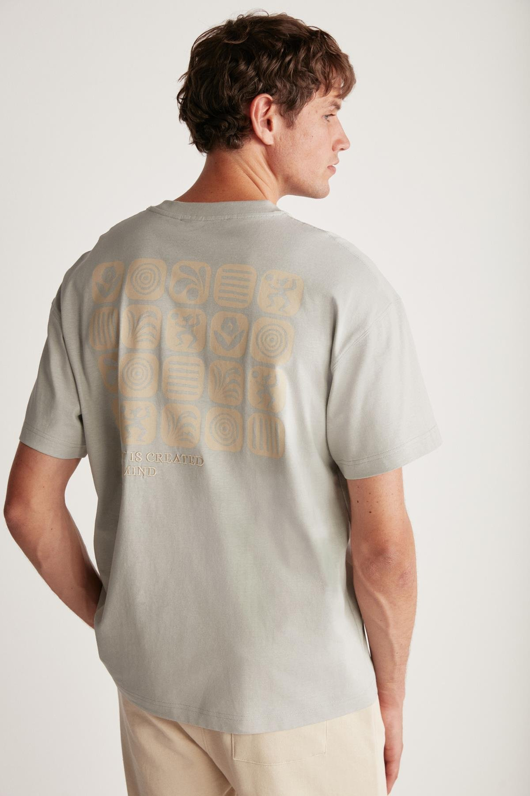 VANCE Oversize Gri T-Shirt